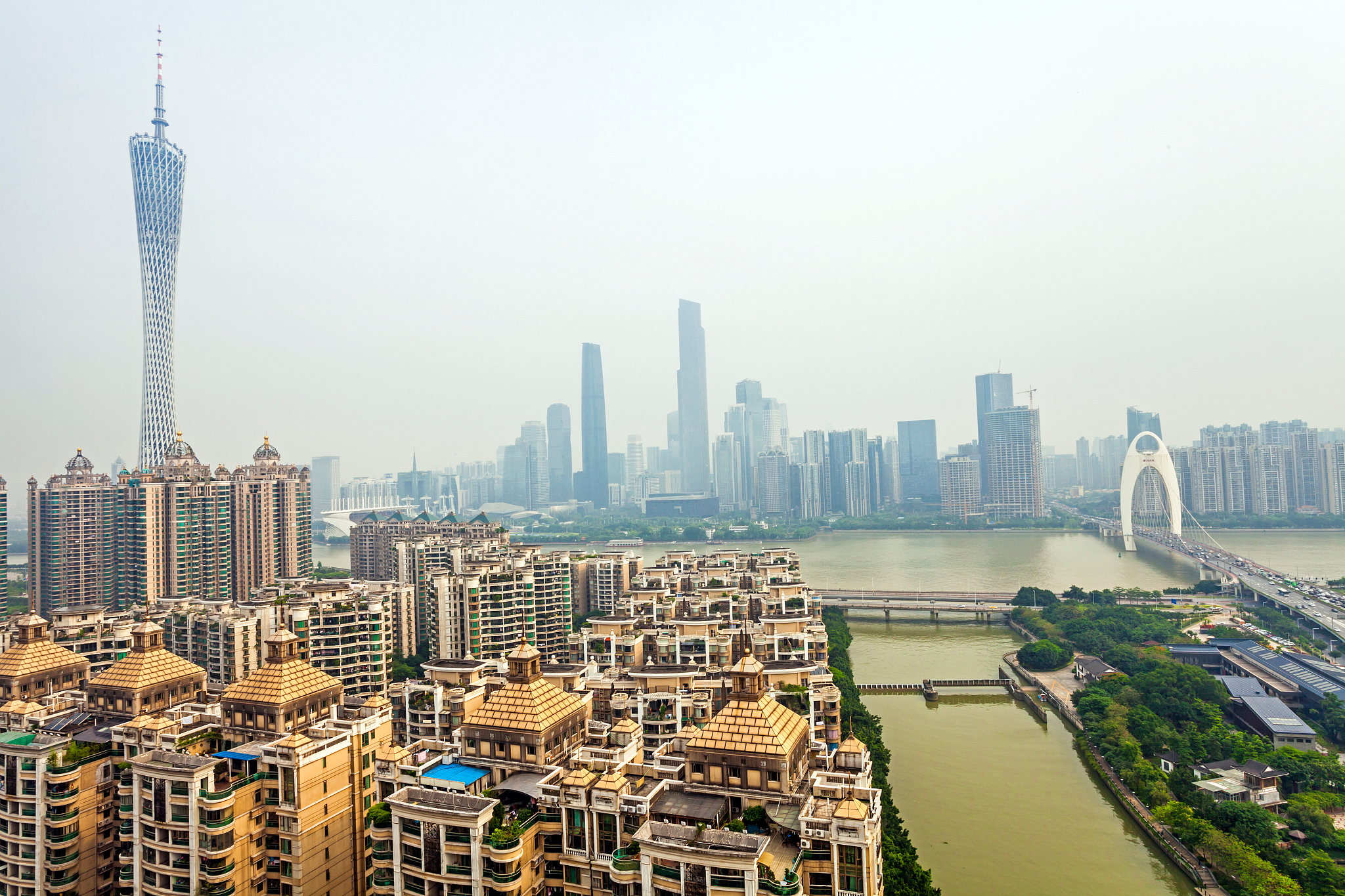 广东省广州城市建筑风光