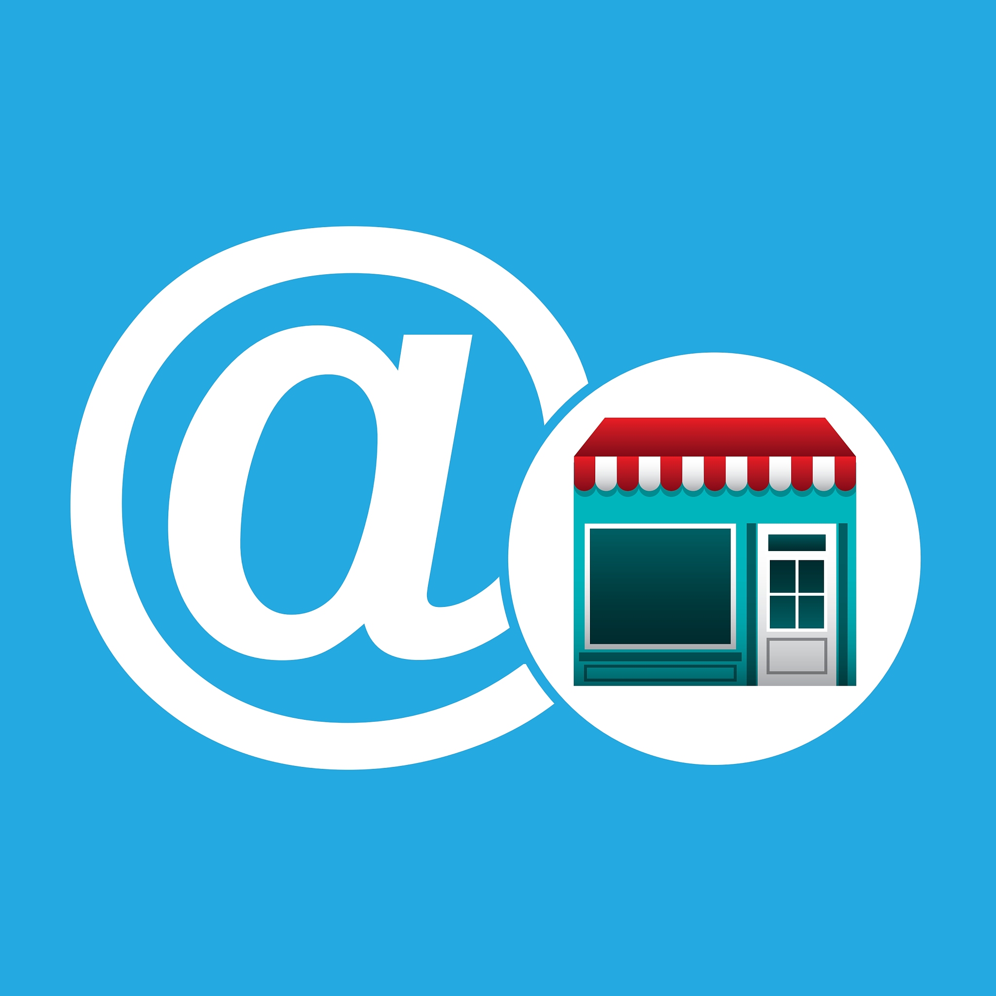 online market buying mail graphic