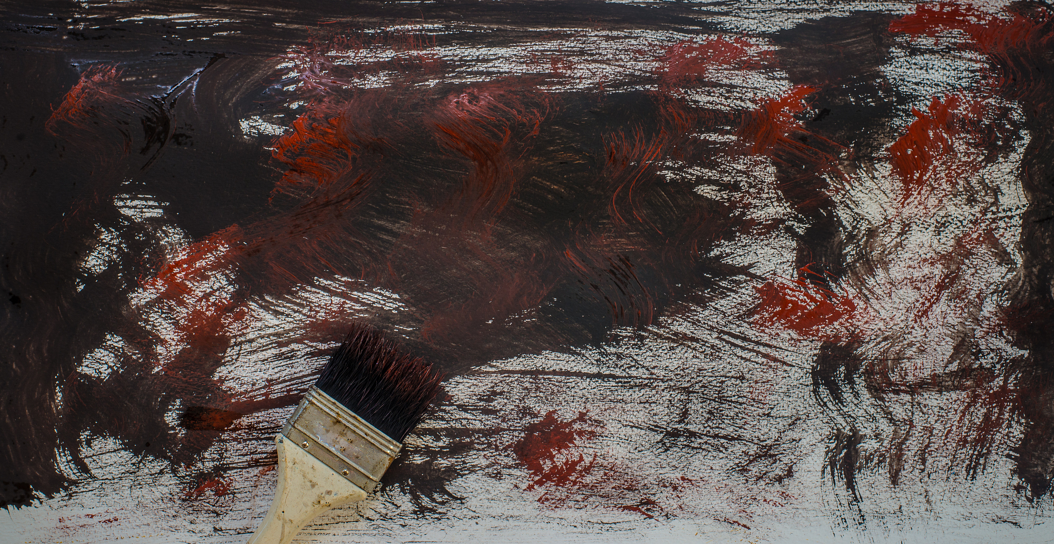 abstract hand-painted