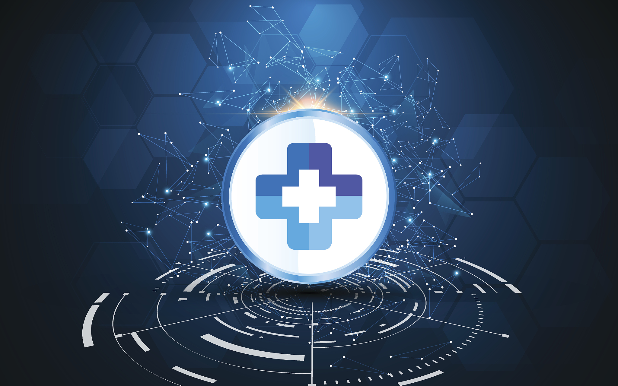 abstract health care concept tech futuristic design background