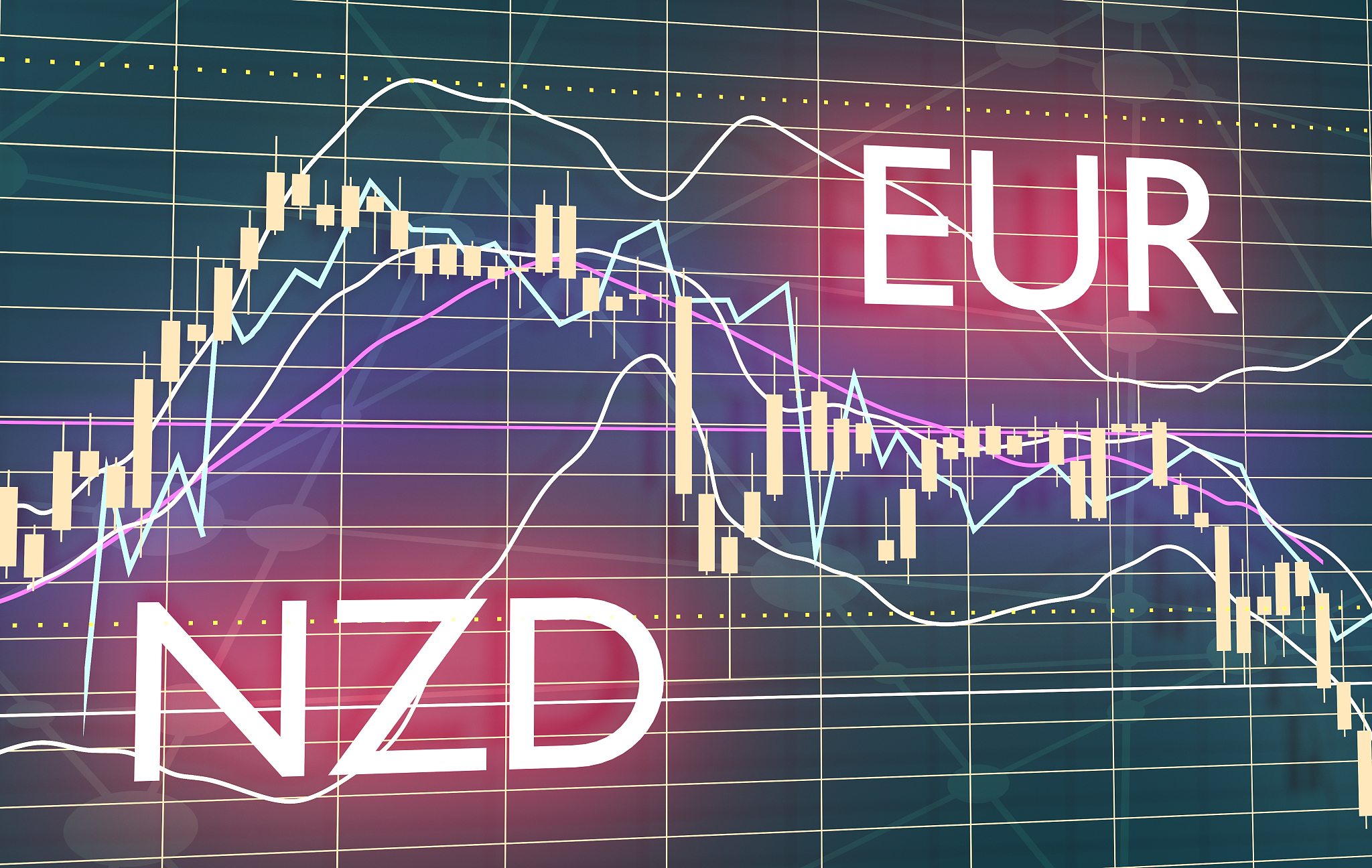 candlestick stock exchange background