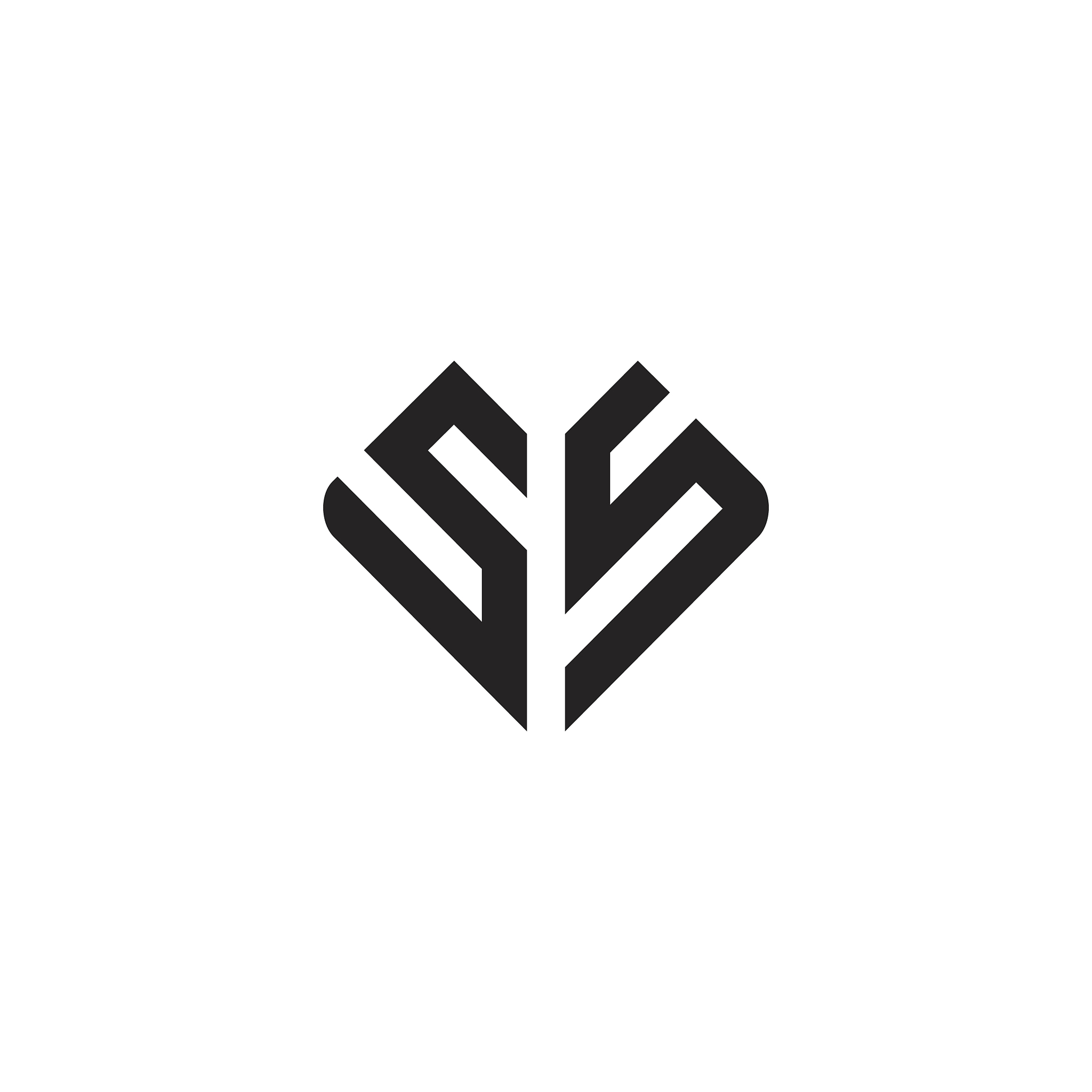 ss letter logo icon design template elements