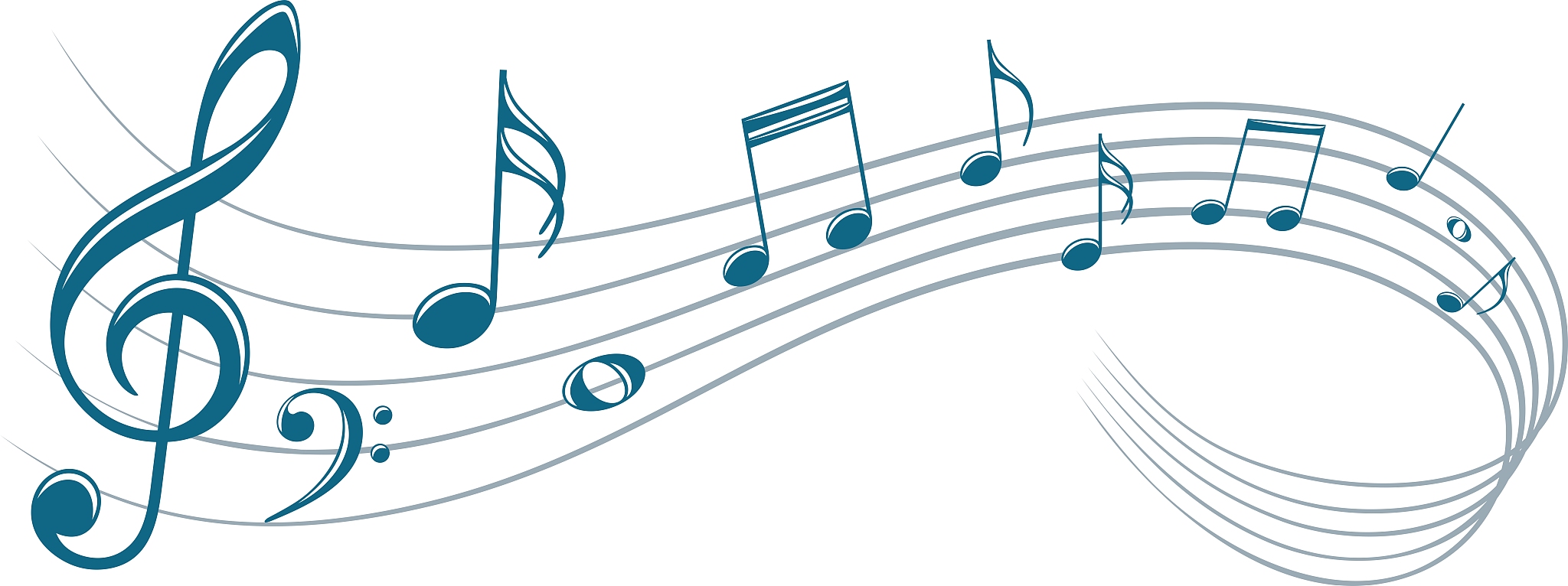 symbol with music notes.