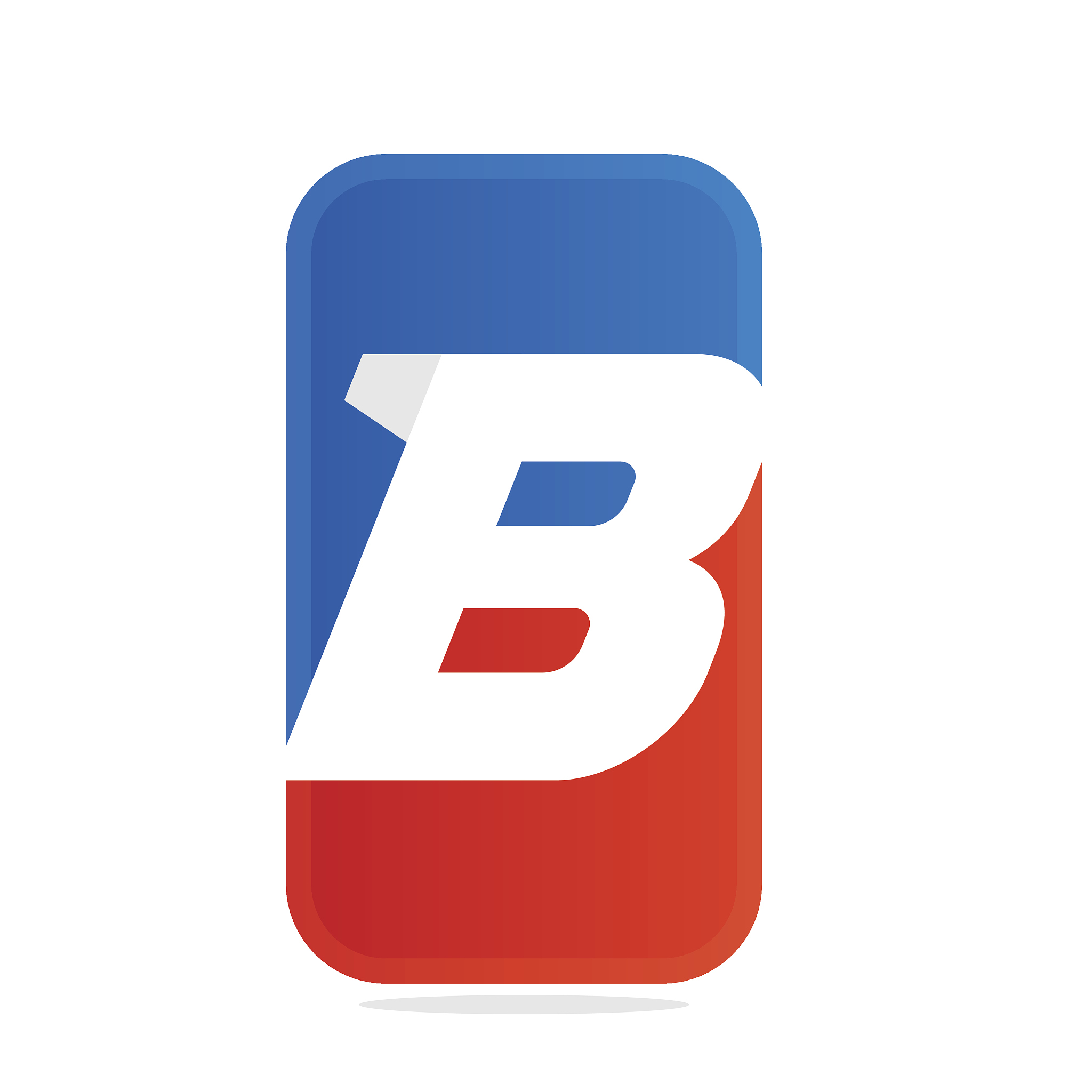 b letter for fitness, sport team or gym.