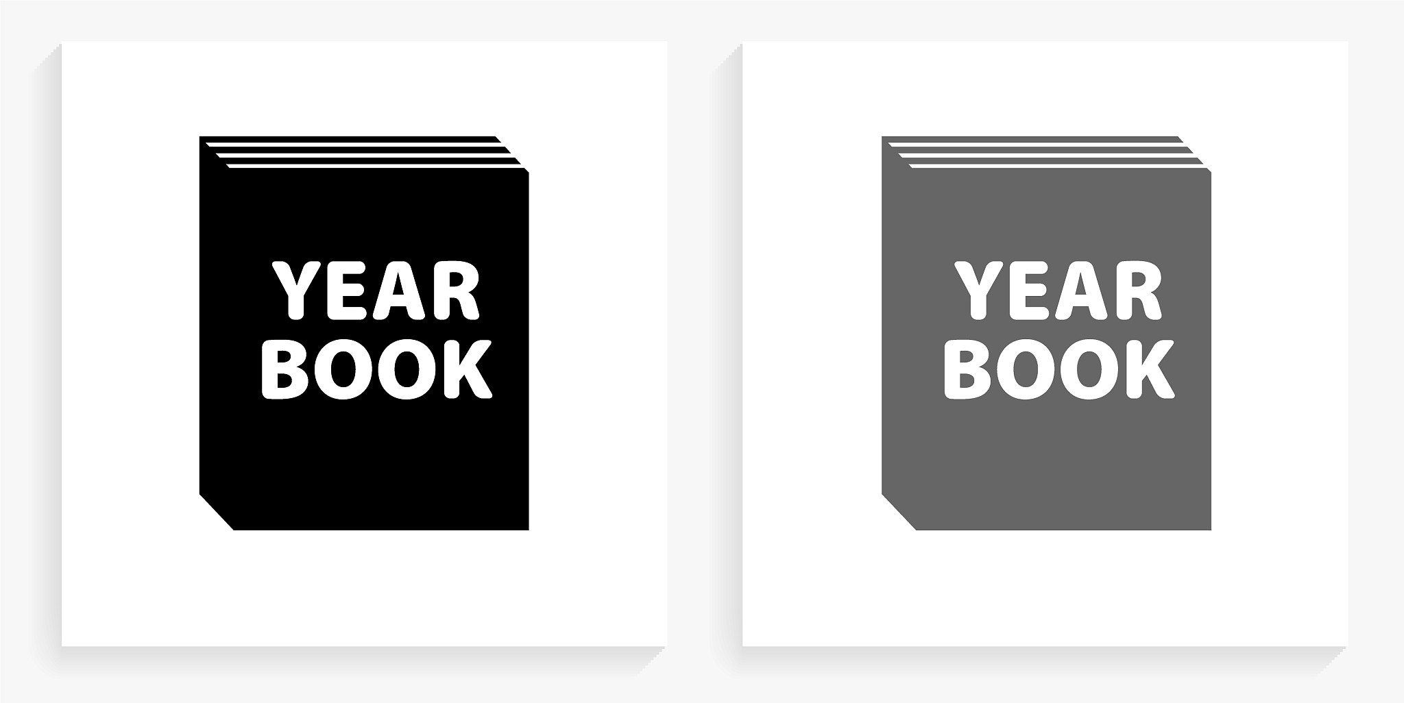graduation black and white square icon