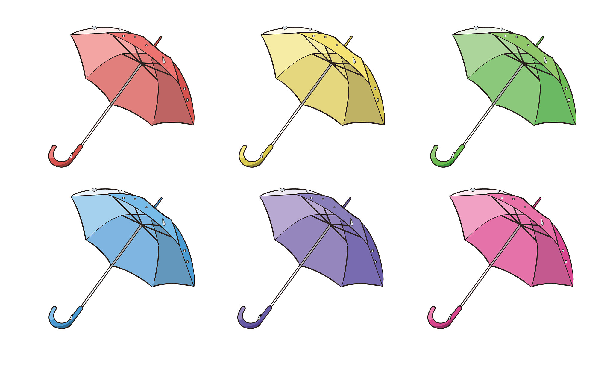 umbrella with a drop