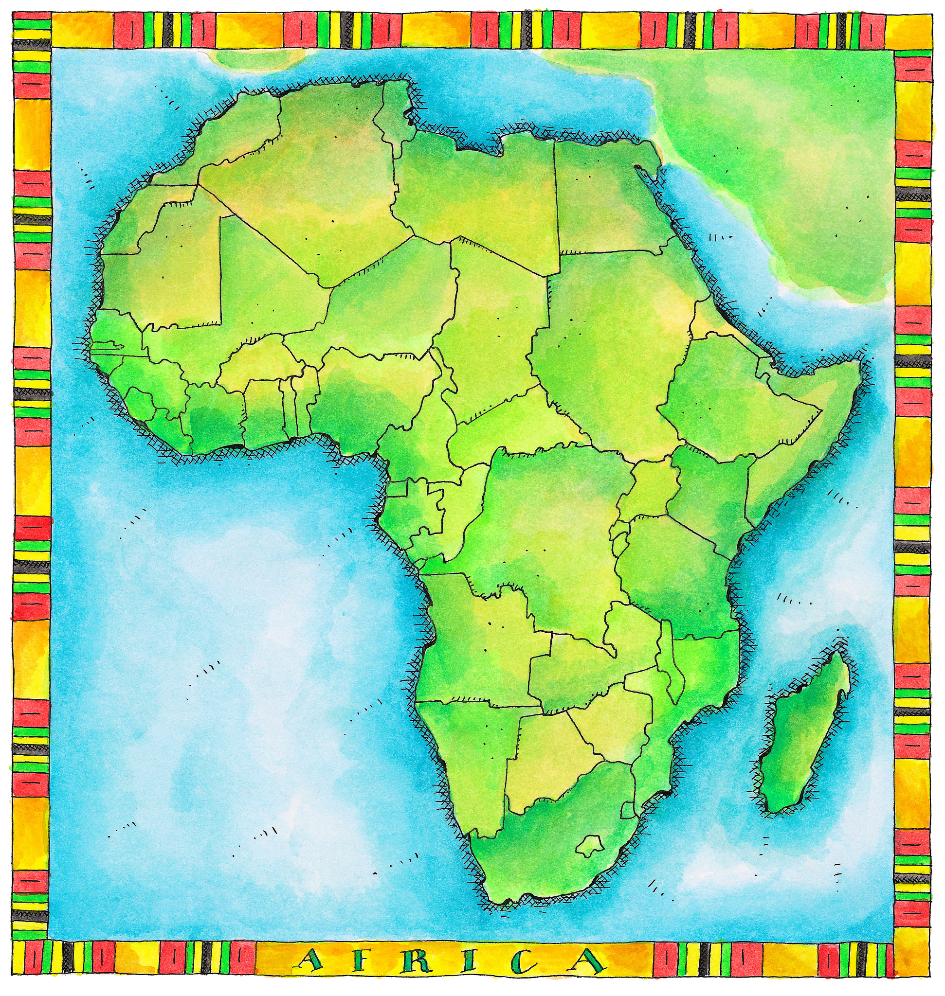 map of africa