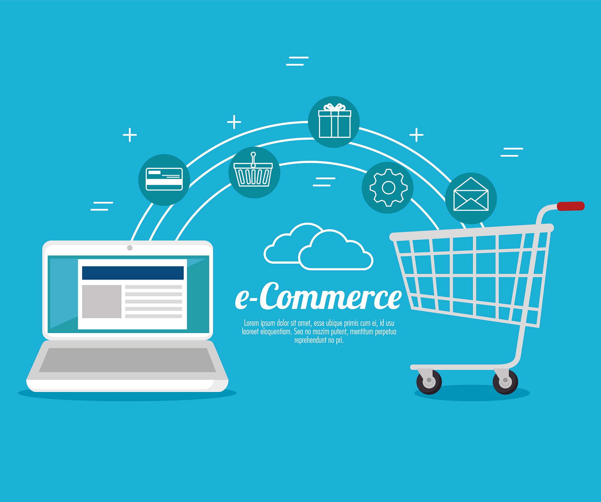 e commerce concept online shopping
