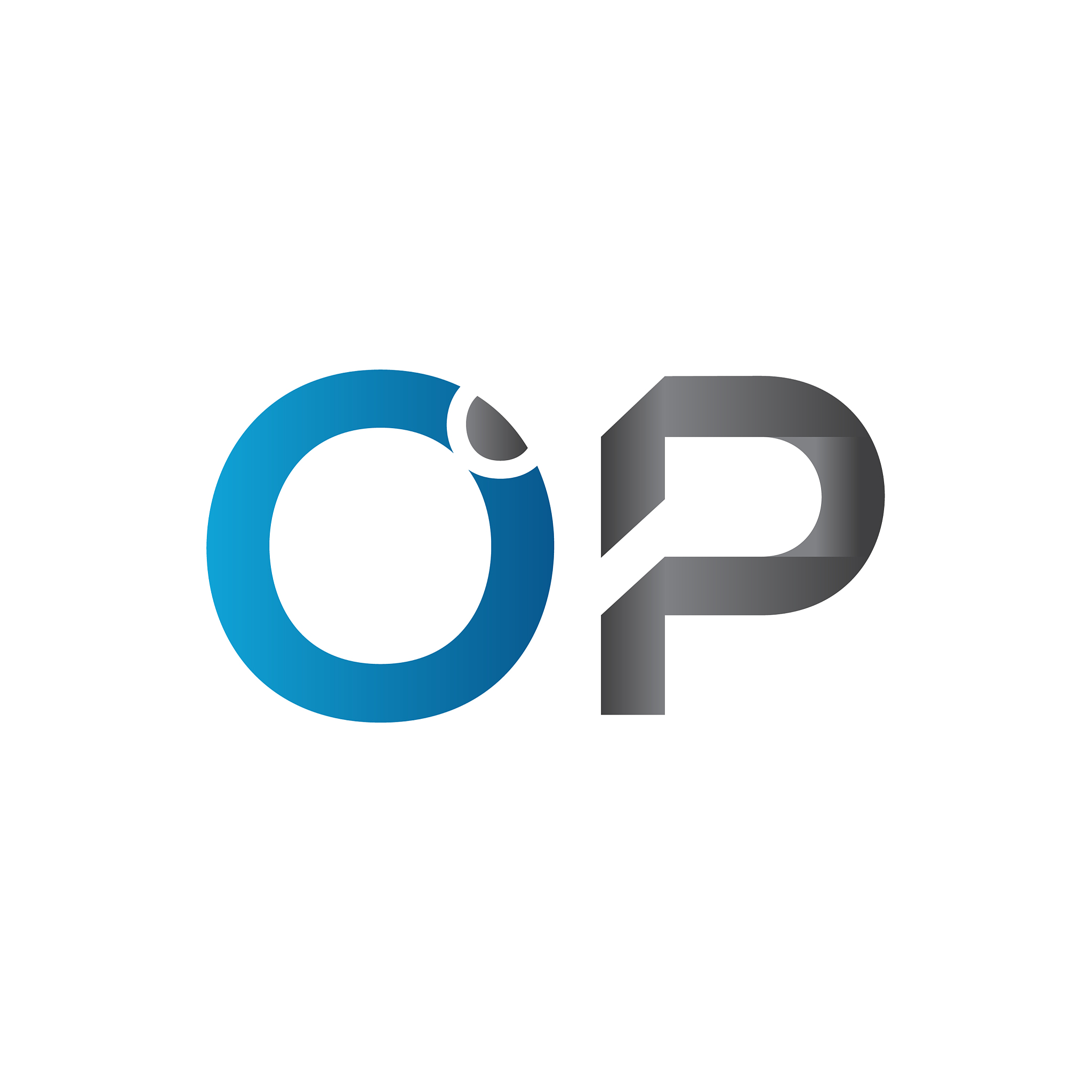 initial letter op logo design template abstract