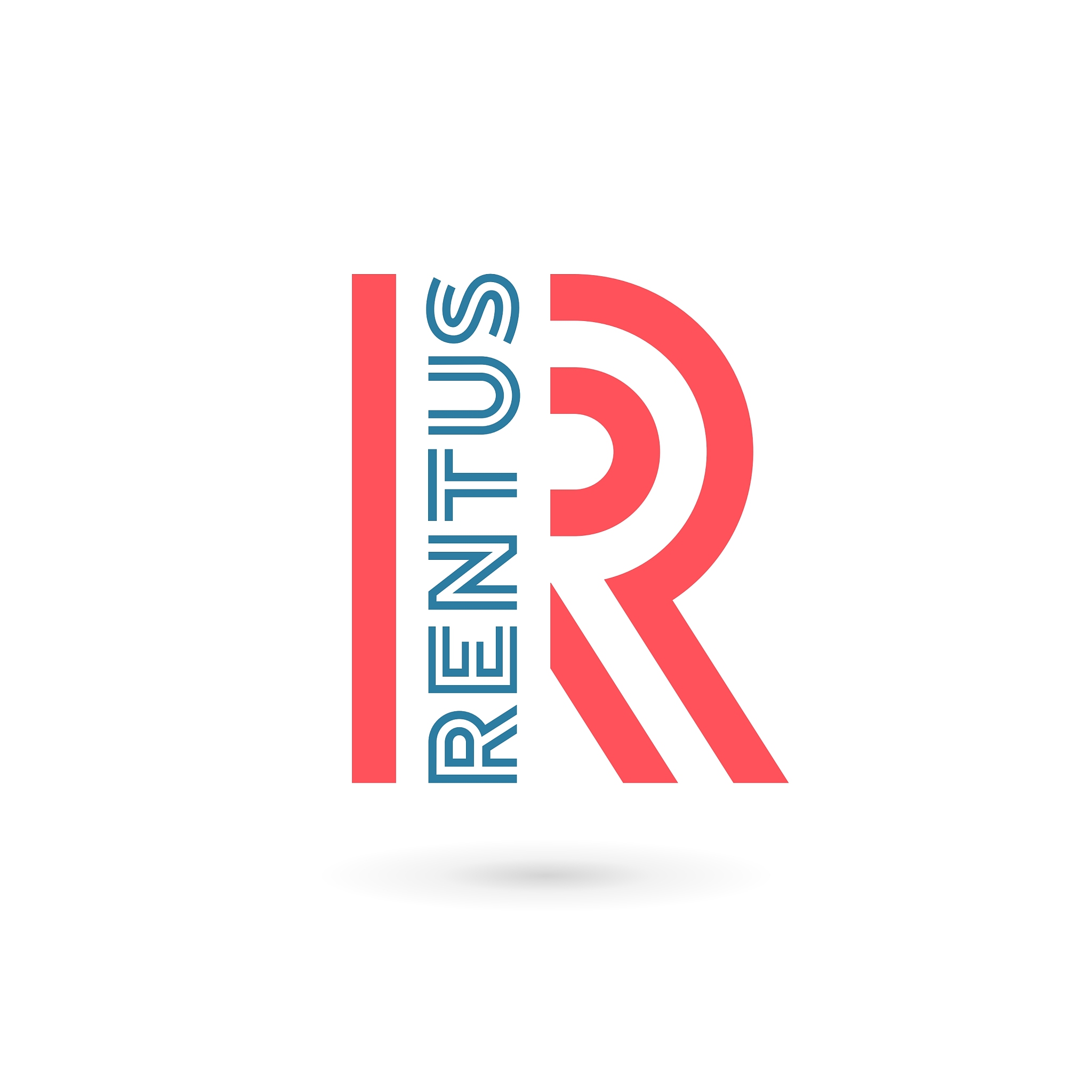 letter r logo icon design template elements