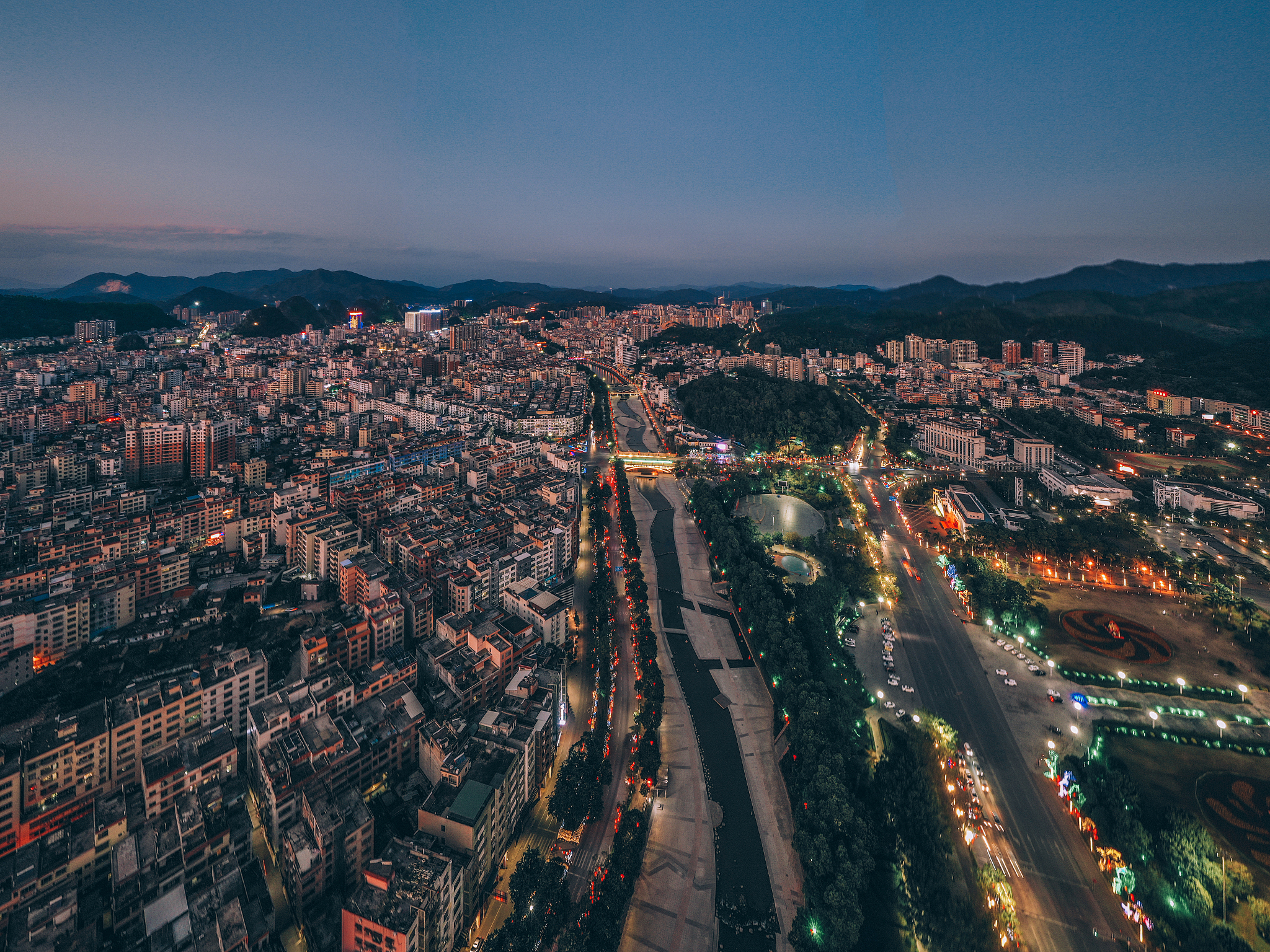 云浮新春夜景