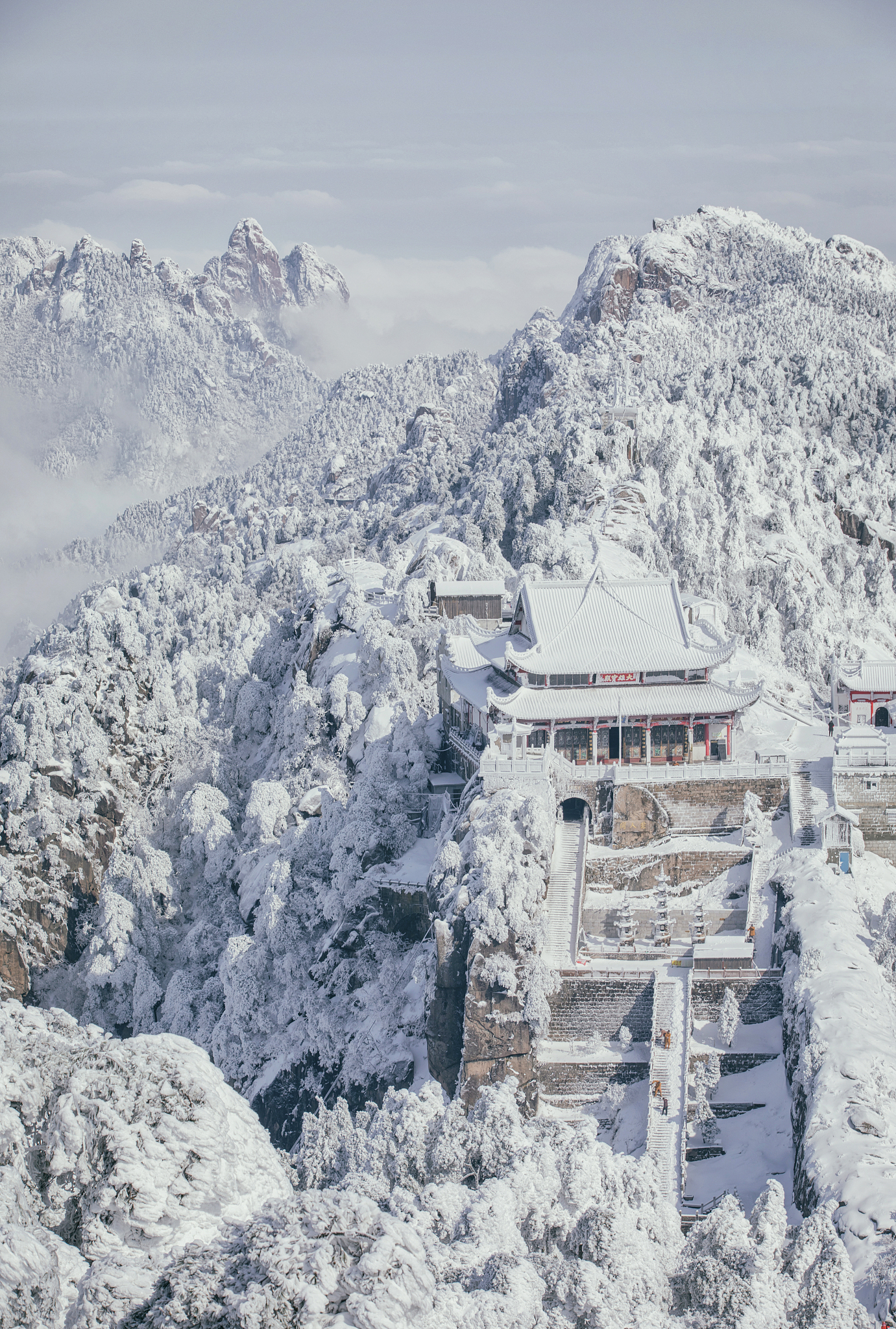 写一片普陀山雪景的散文