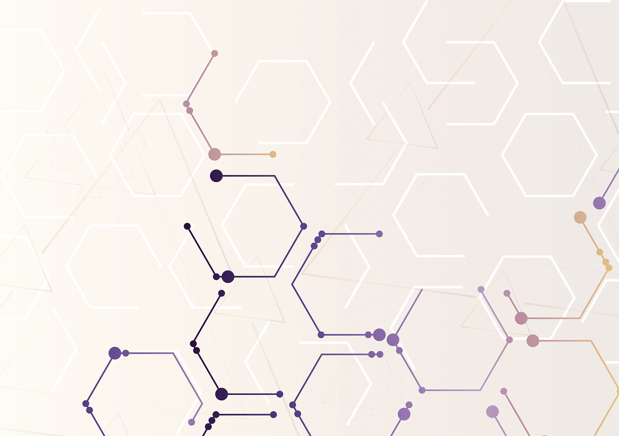 futuristic background of the scientific hexagonal pattern