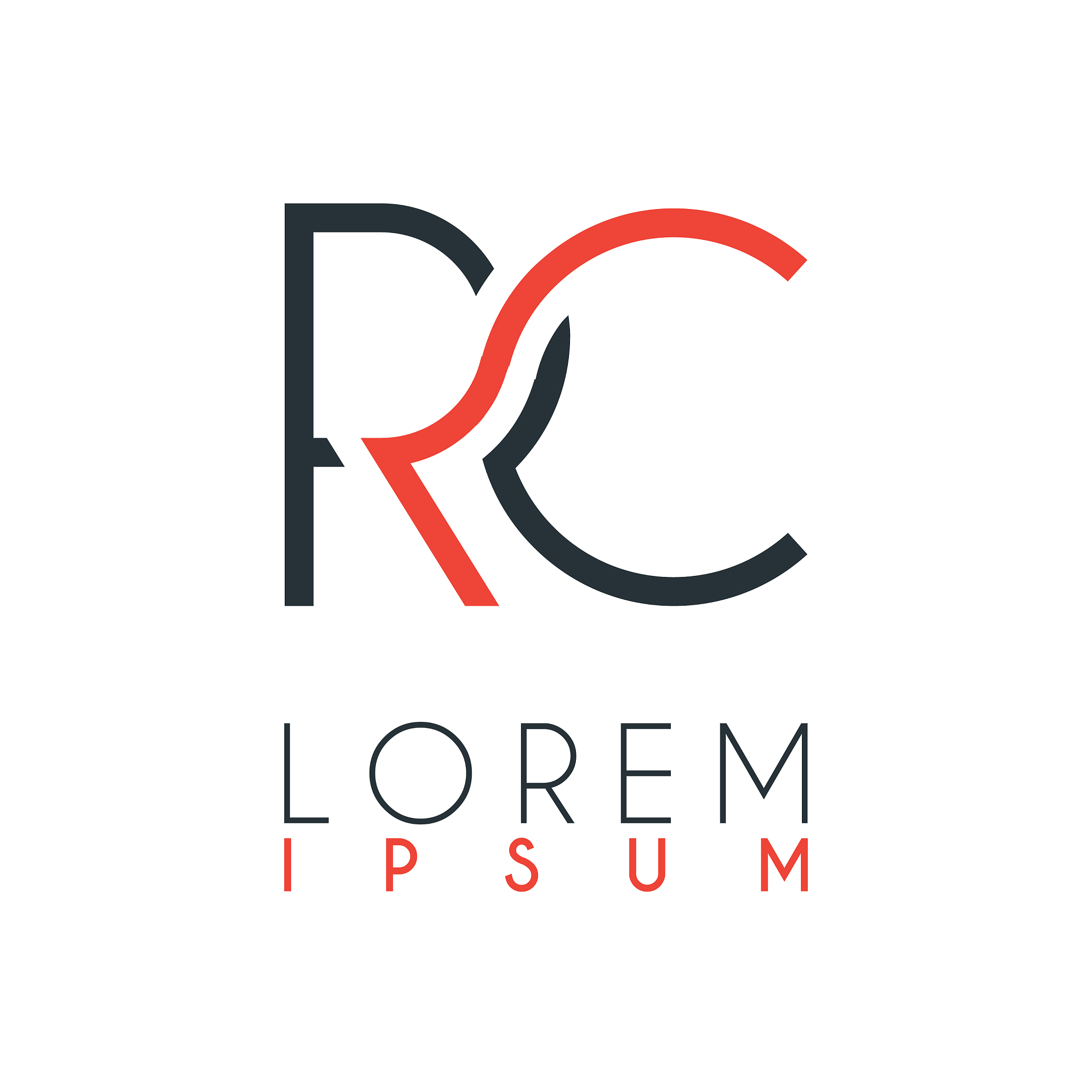 the logo between letter r and letter c or rc