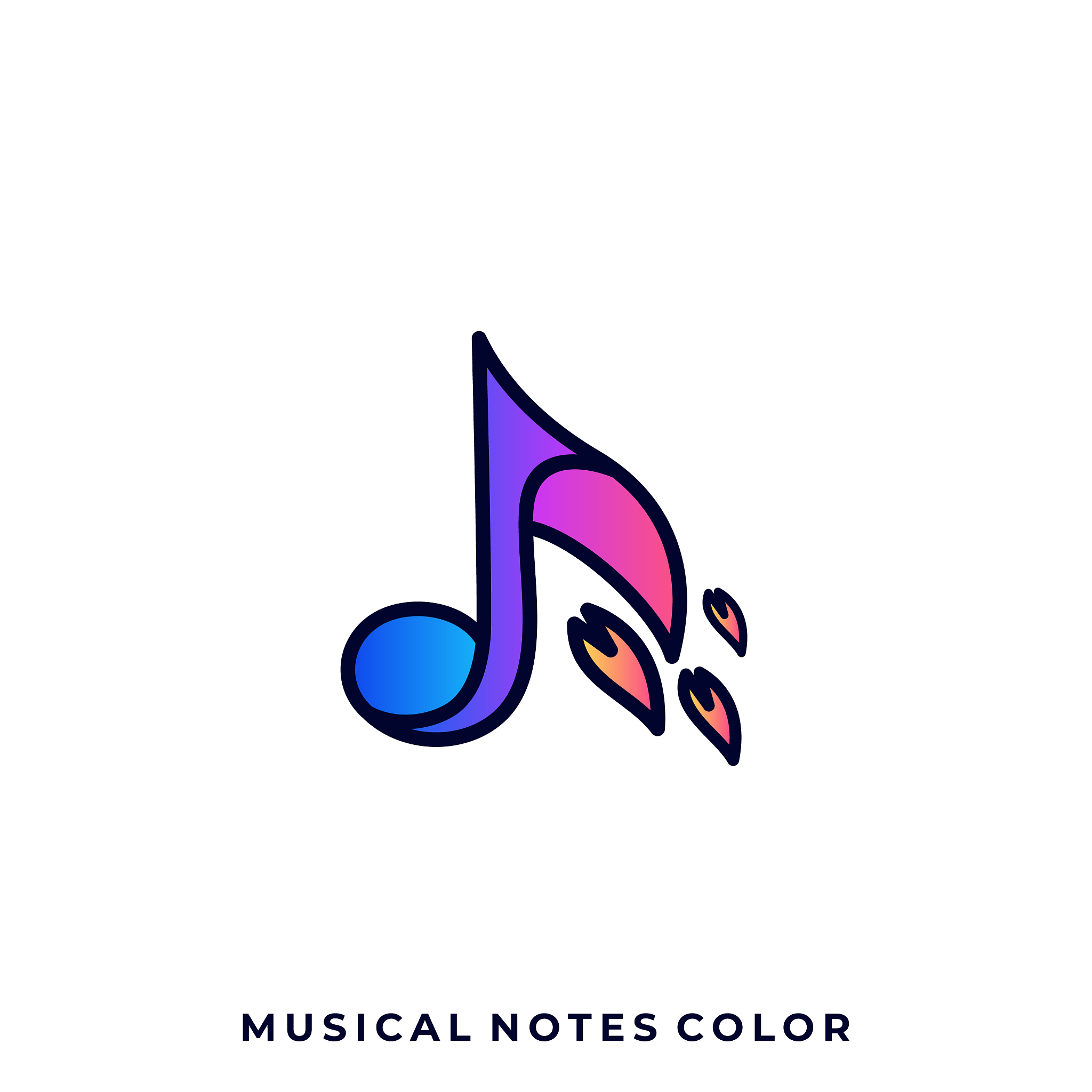 music colorful design template