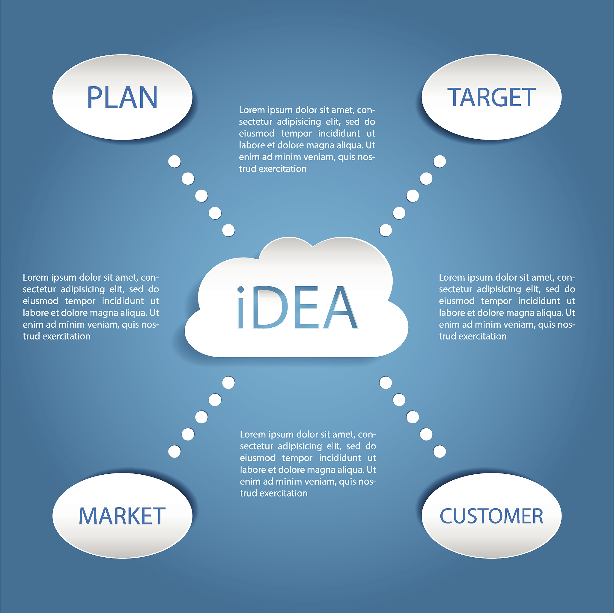 infographic abstract clouds . vector/illustration