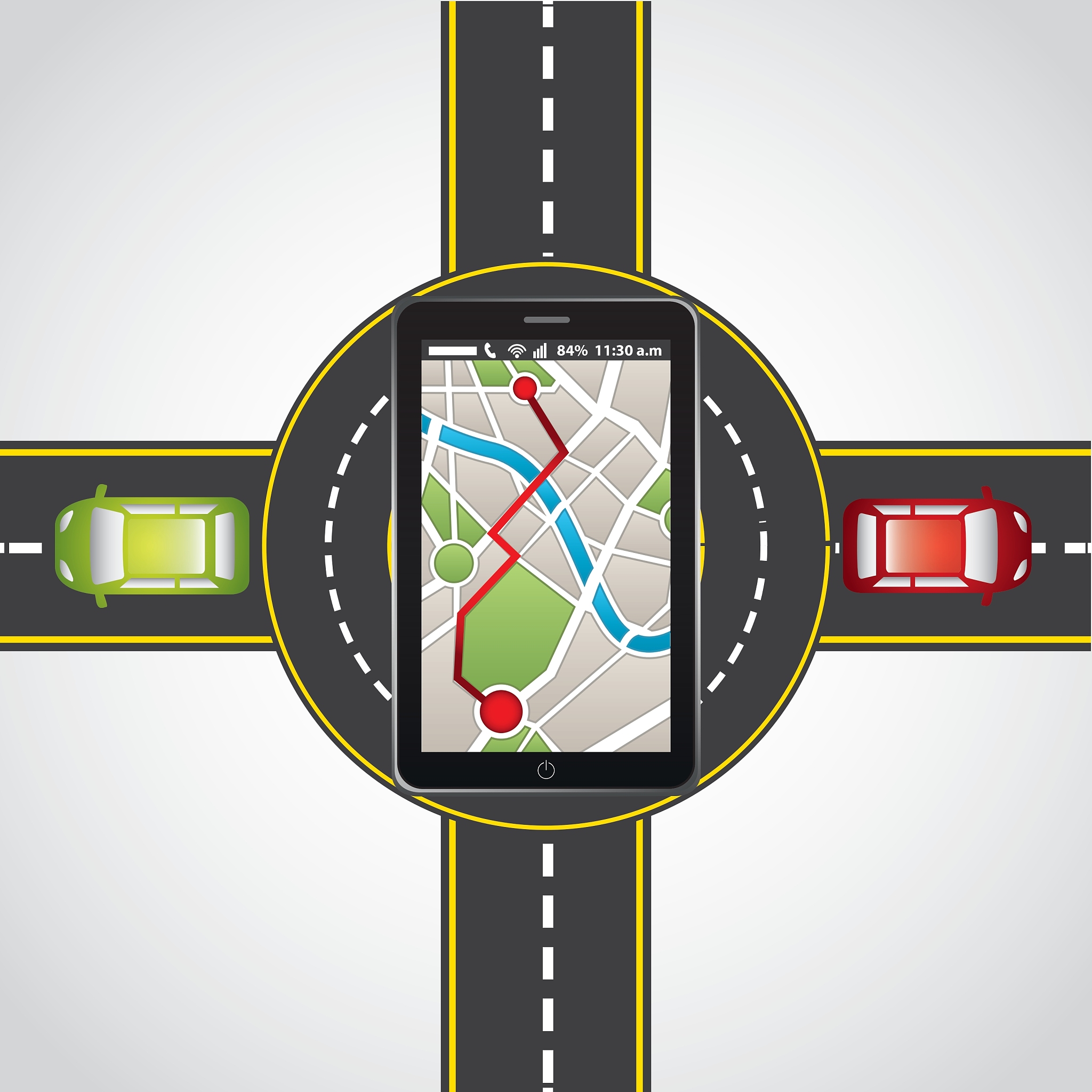 OpenCV 地图识别：黄灰赛道提取与中心点定位