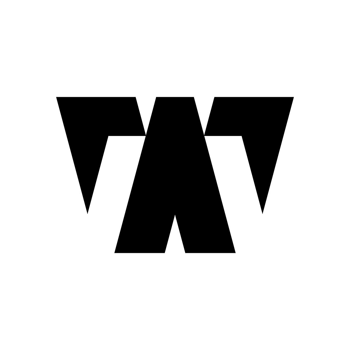 字母w的标志.图标设计