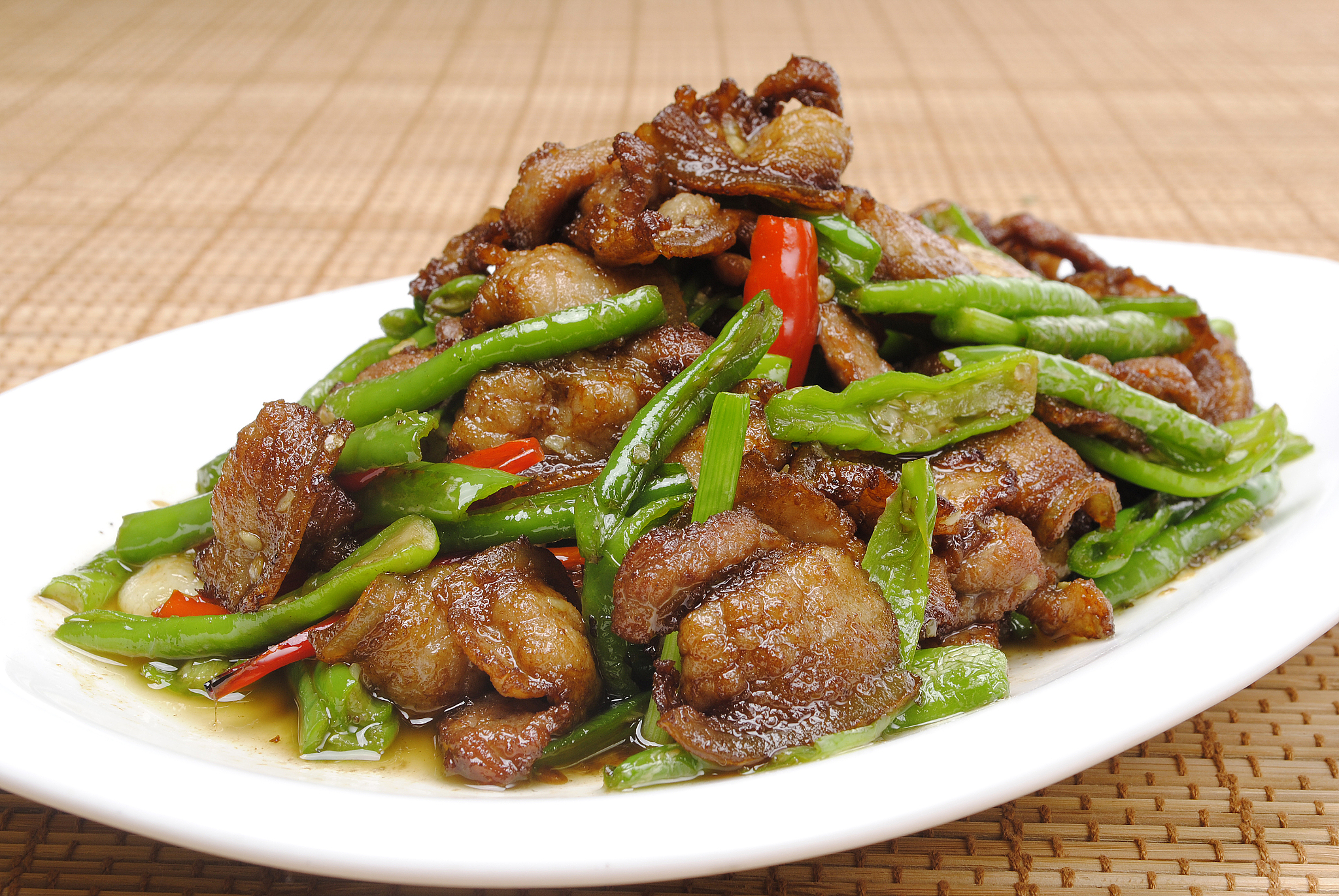 我要青椒炒肉的食谱