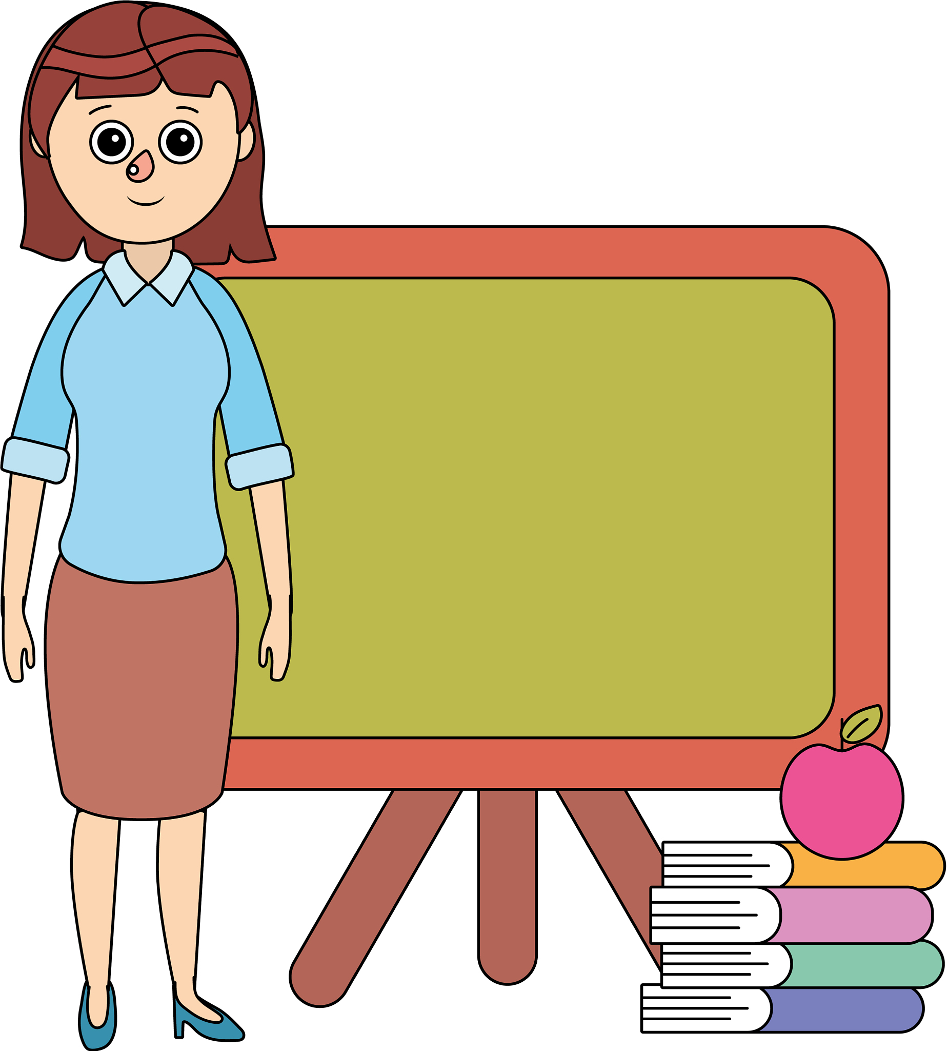 school teacher cartoon