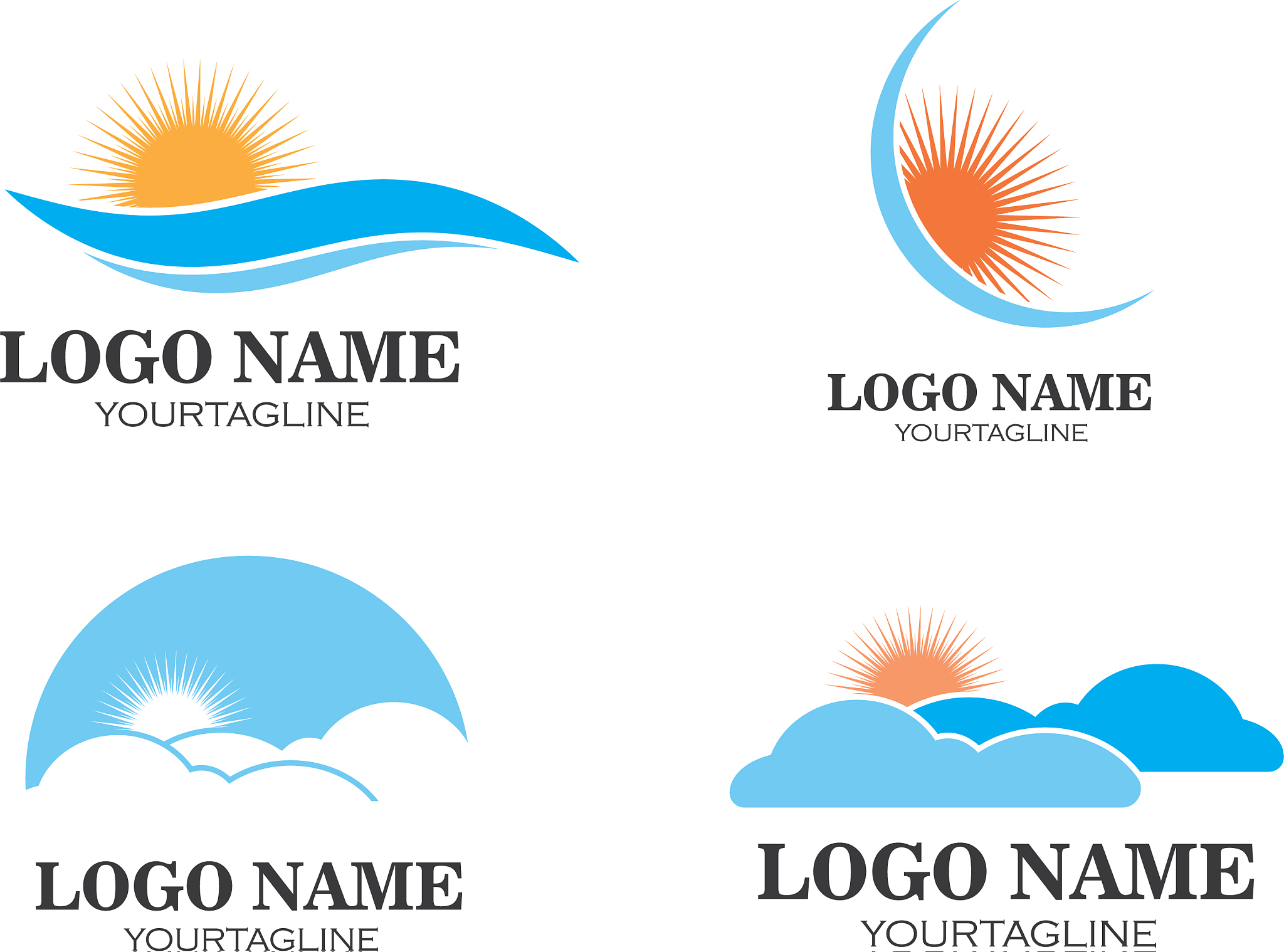 做一个晚霞为名字的logo提供一下思路