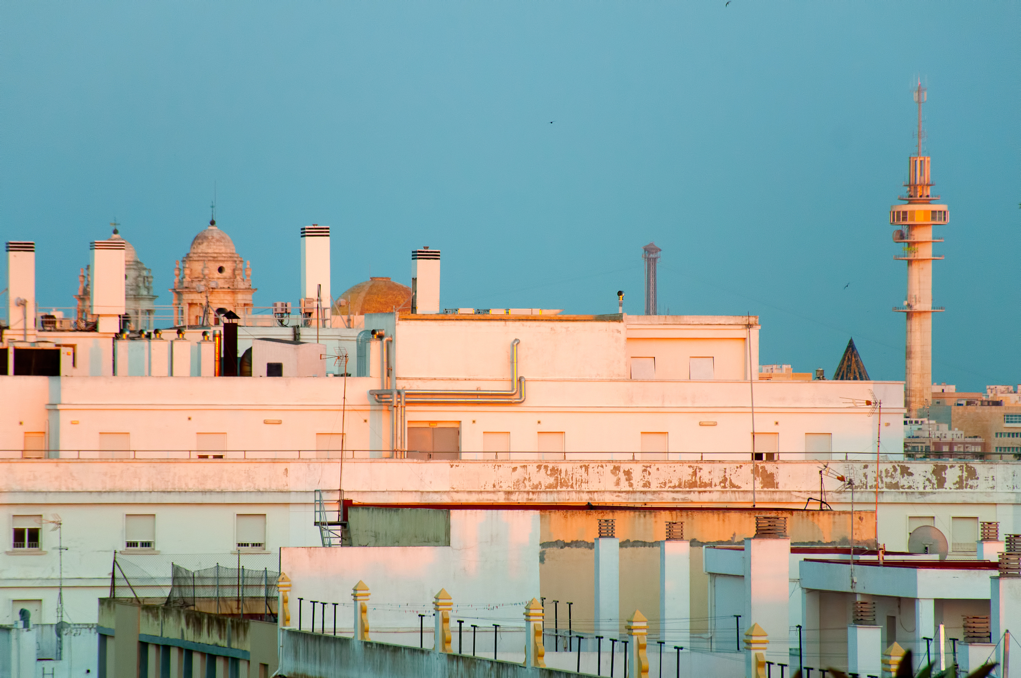 sunset light in cadiz