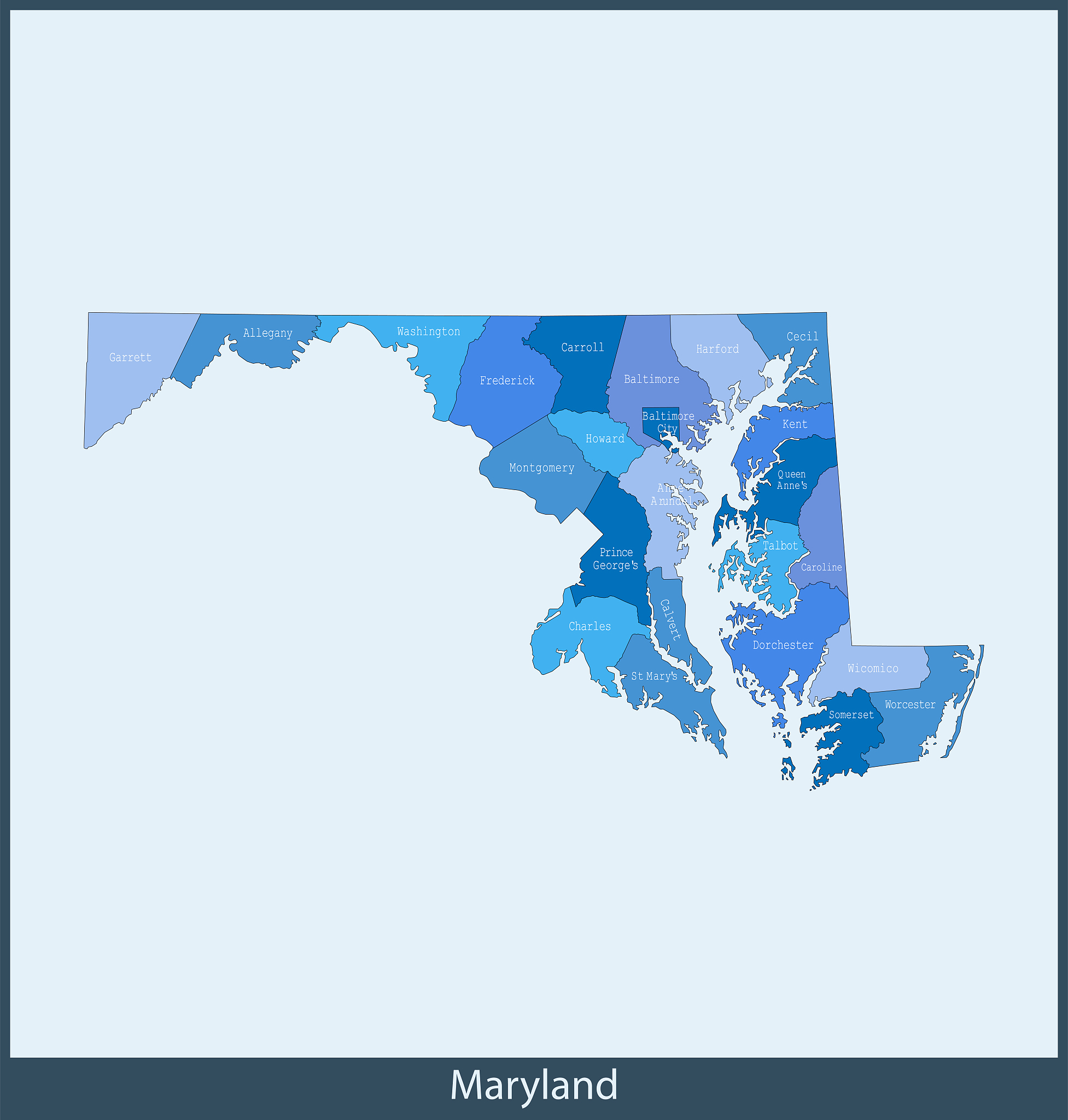 maryland map