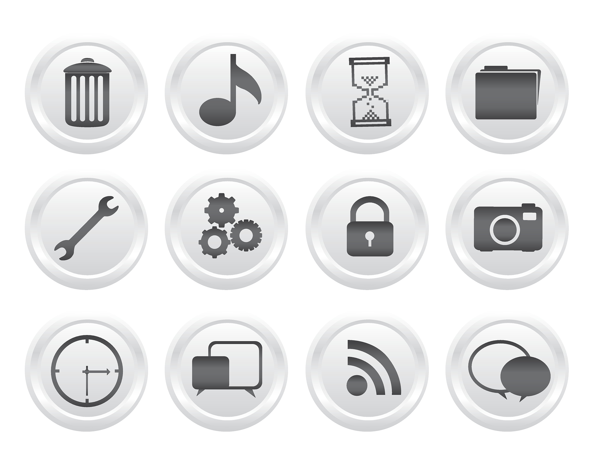 button icon set