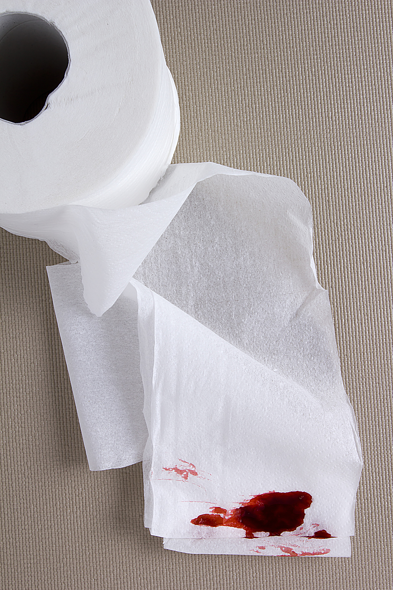 toilet paper in the blood