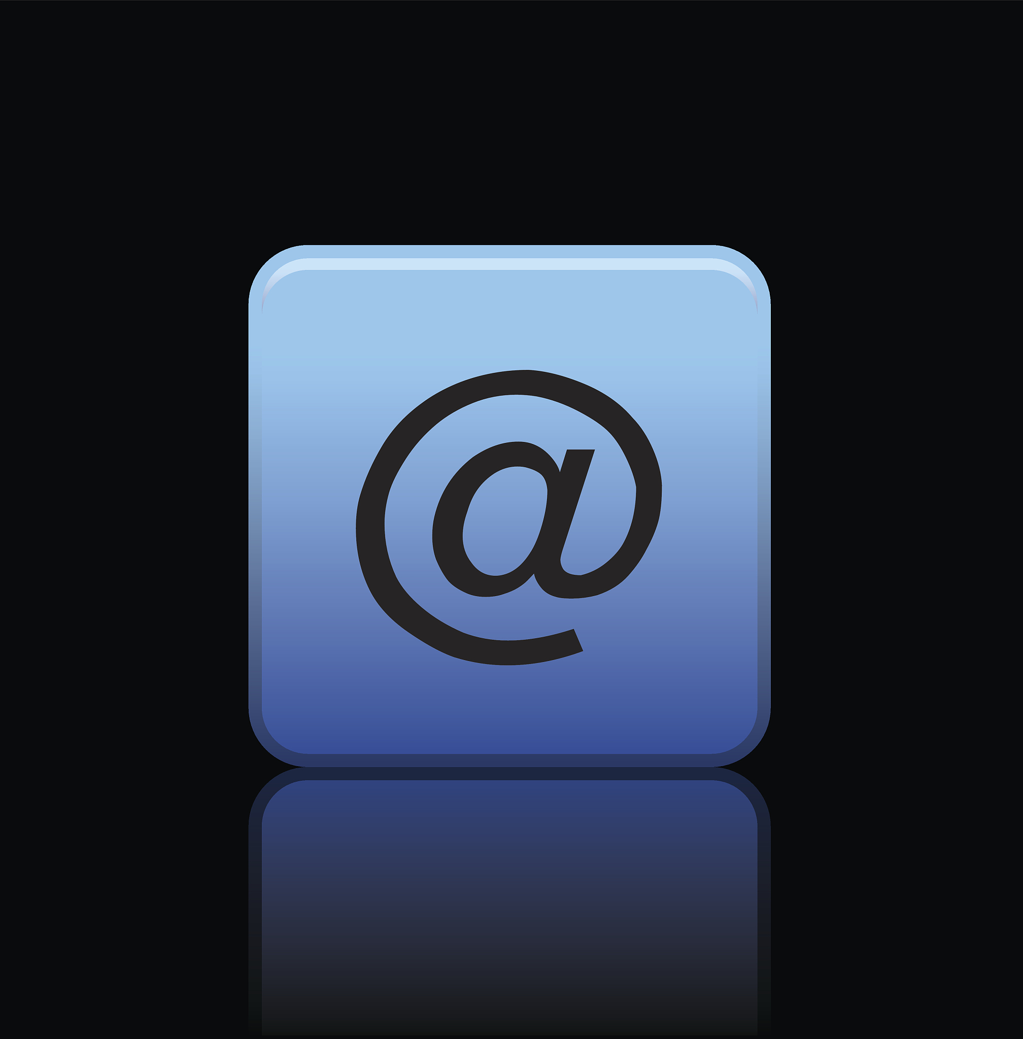 e mail address button icon
