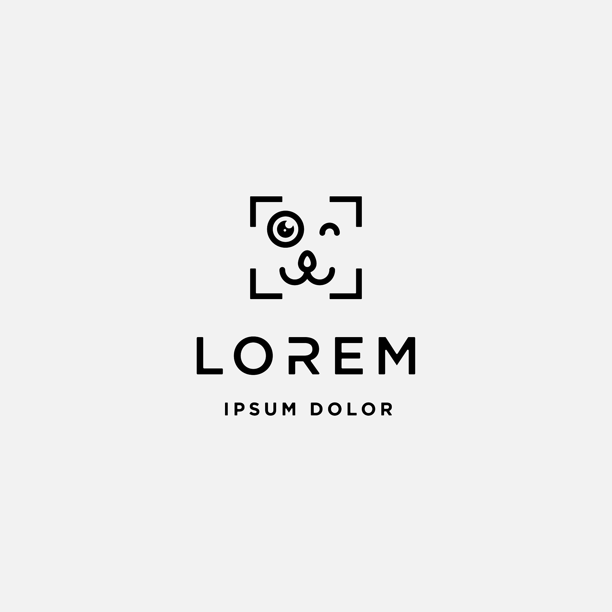 dog paw camera icon vector design