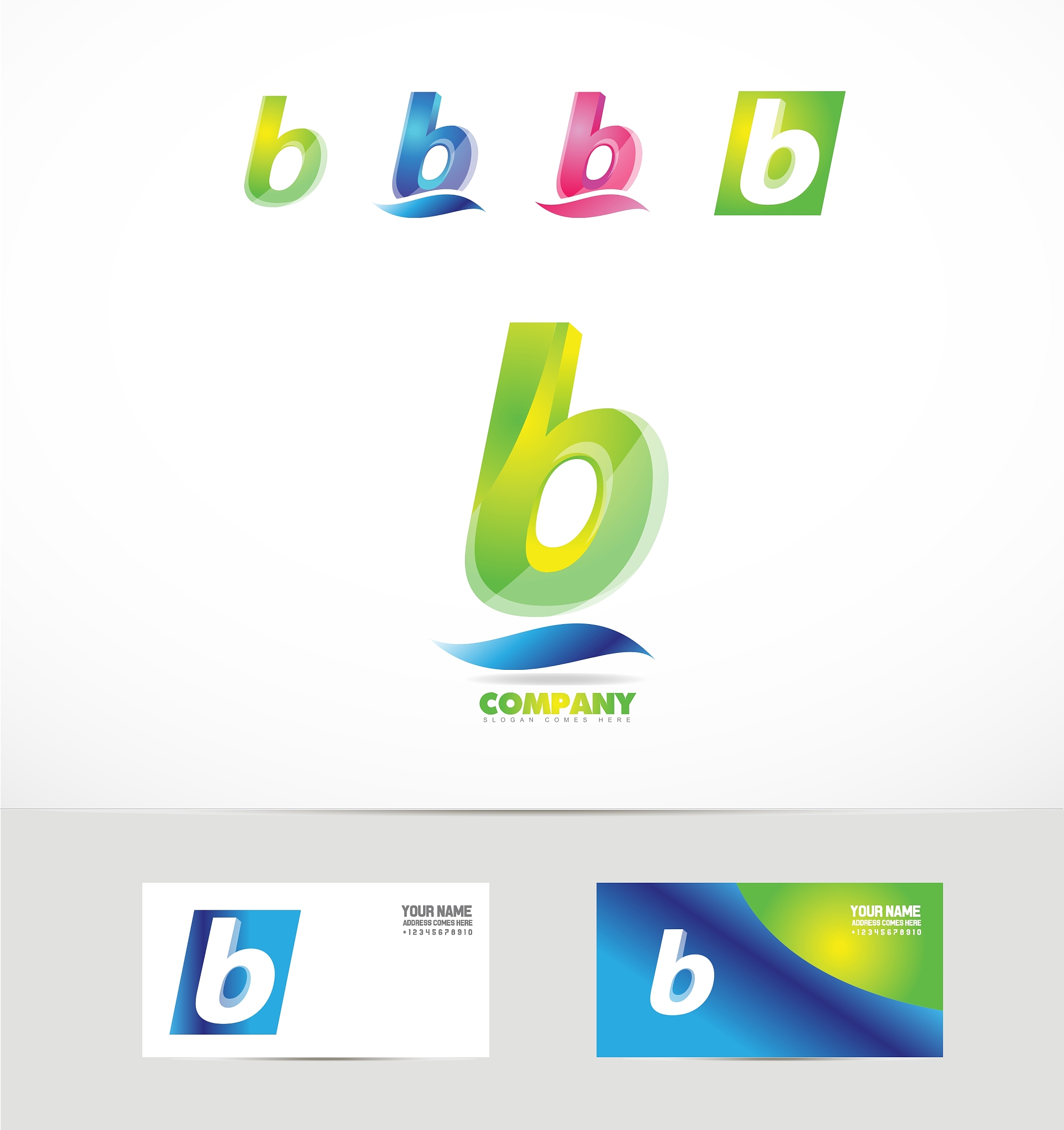small letter b icon logo