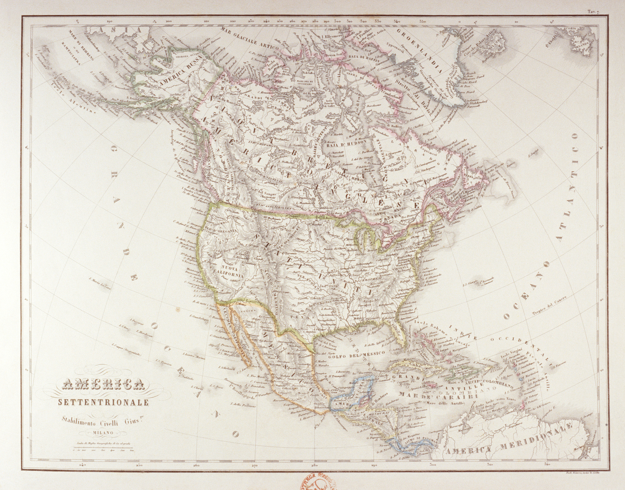 map of north america