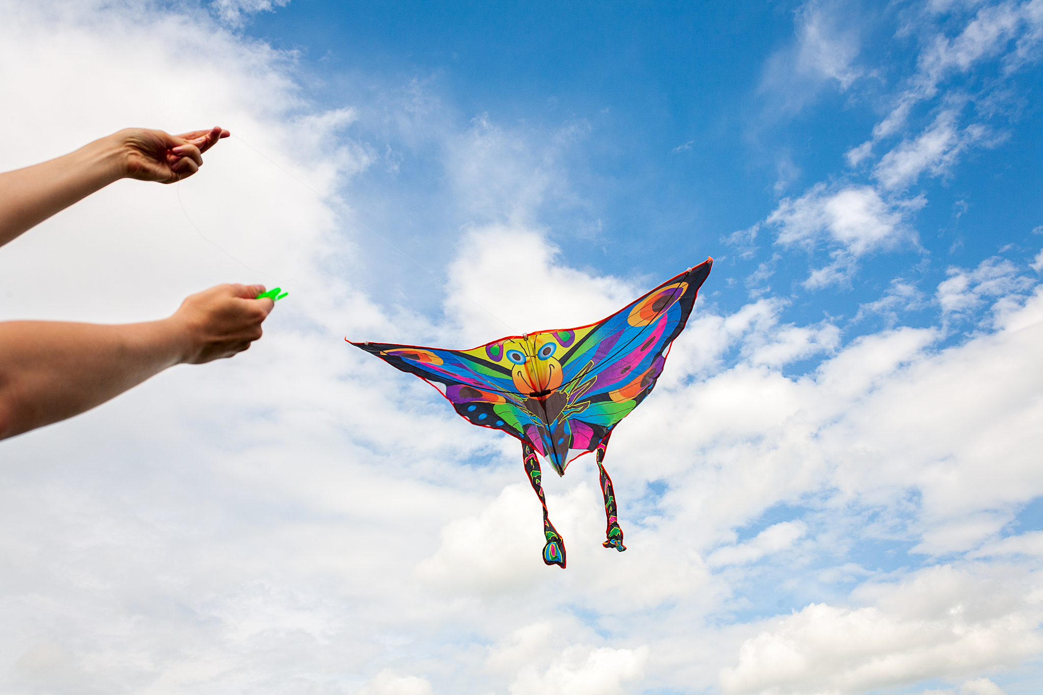 kite in hand