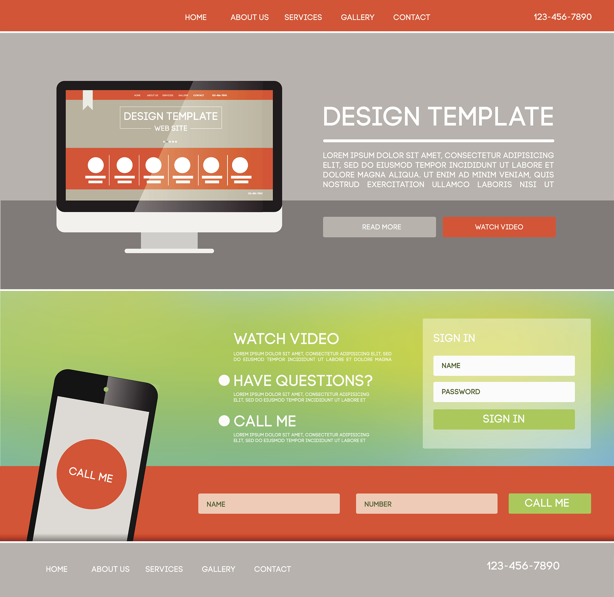landing web page