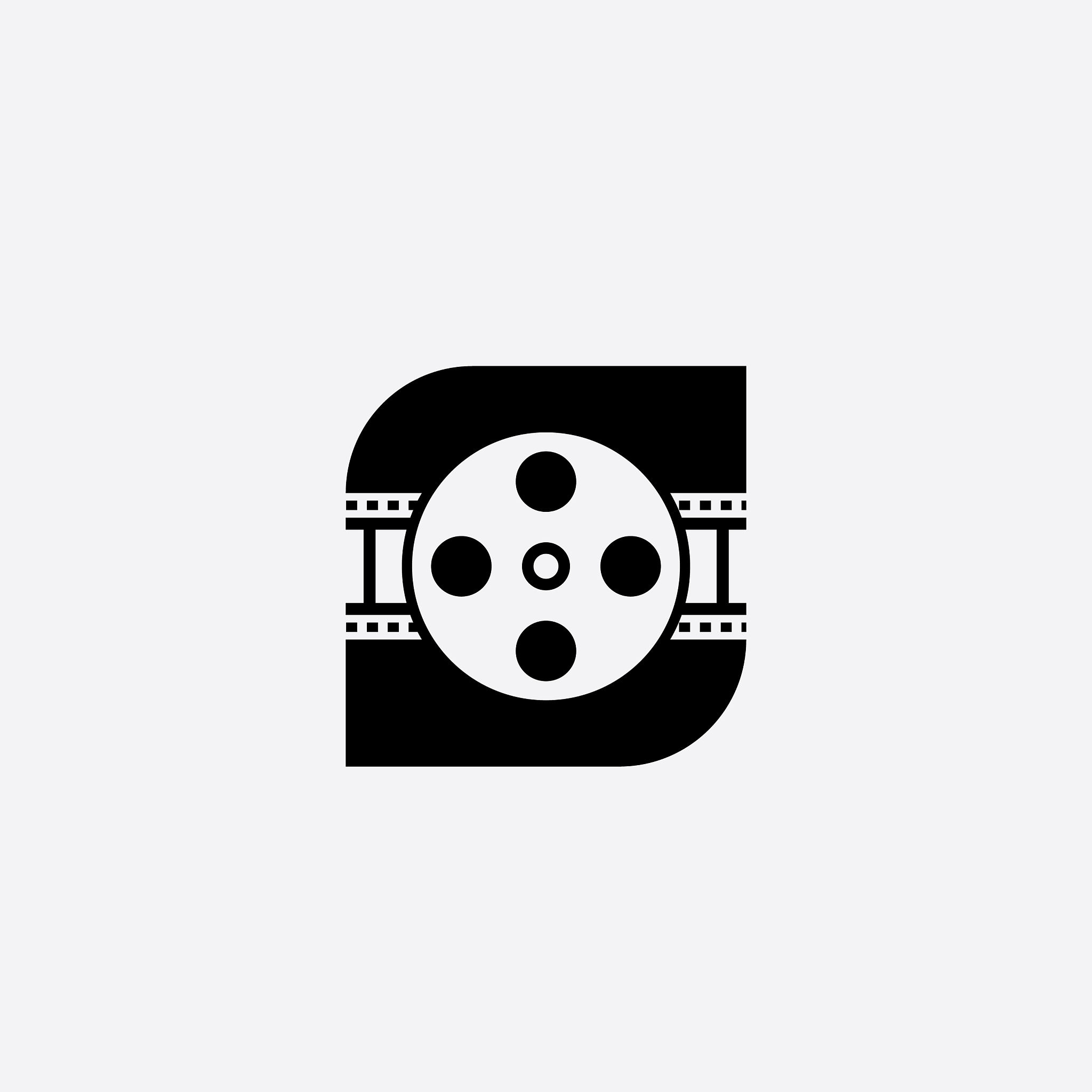 abstract film icon template