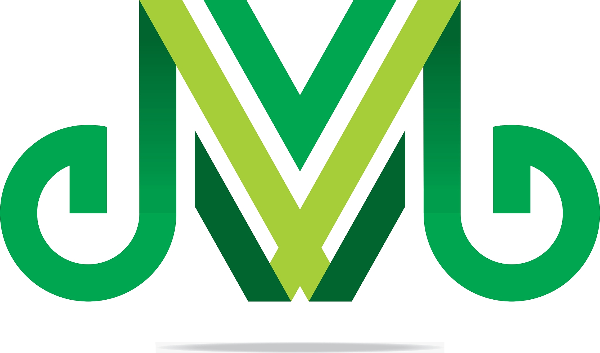lettering m alphabet icon design