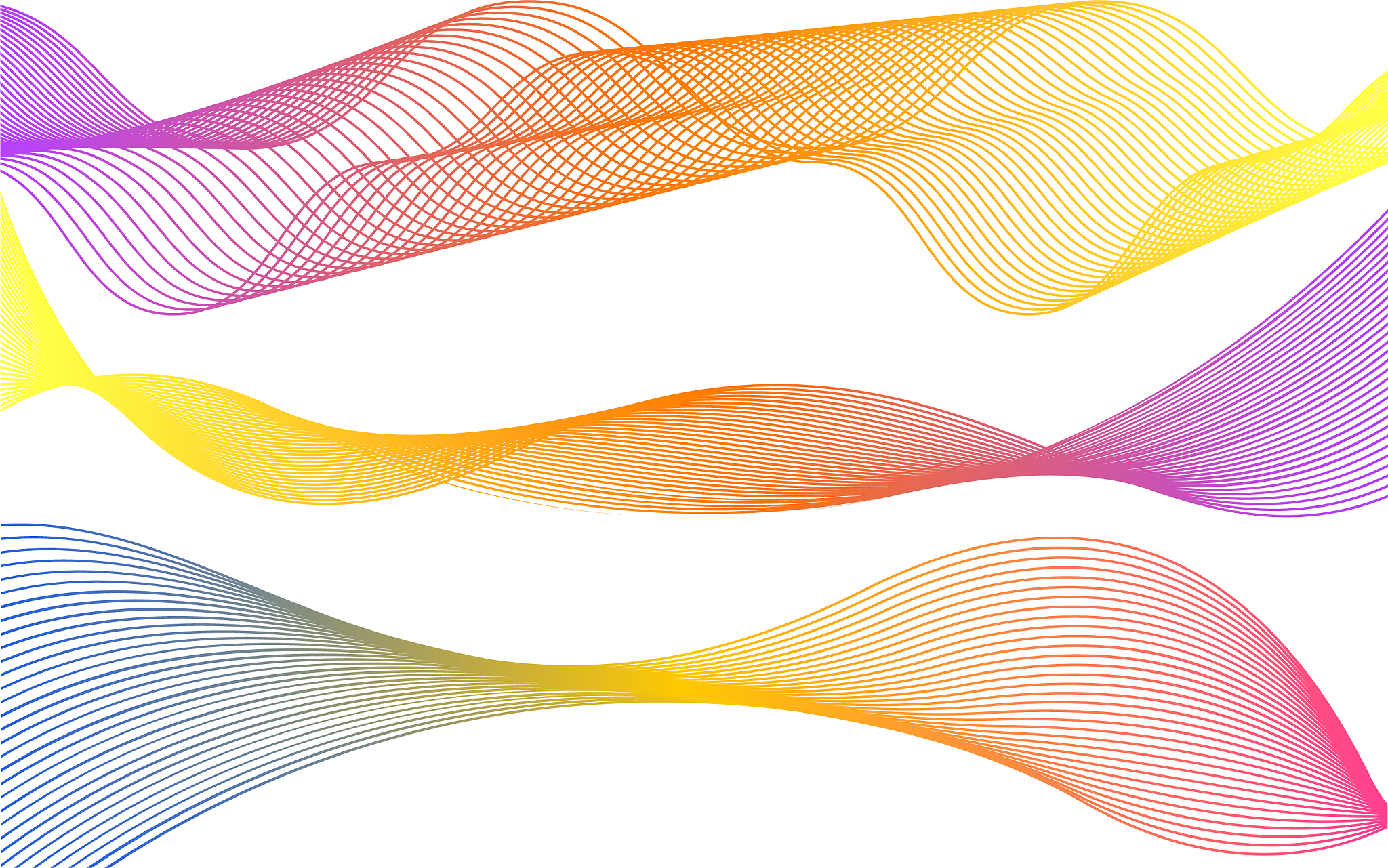 colorful line sound wave