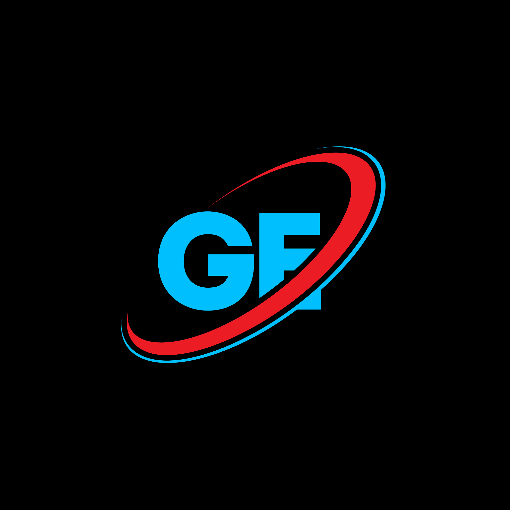 ge g e letter logo design initial letter ge