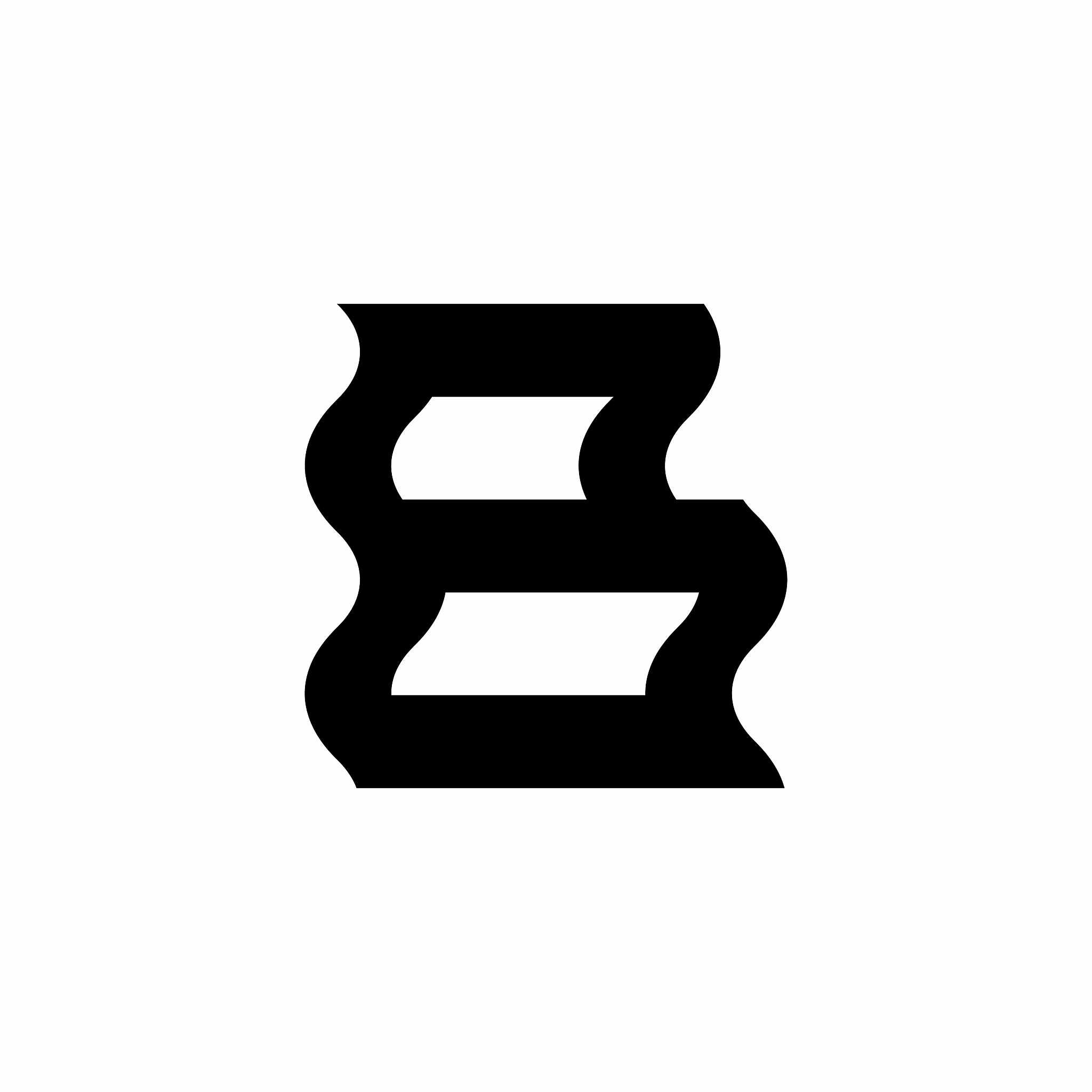 vector wave heat logo letter b