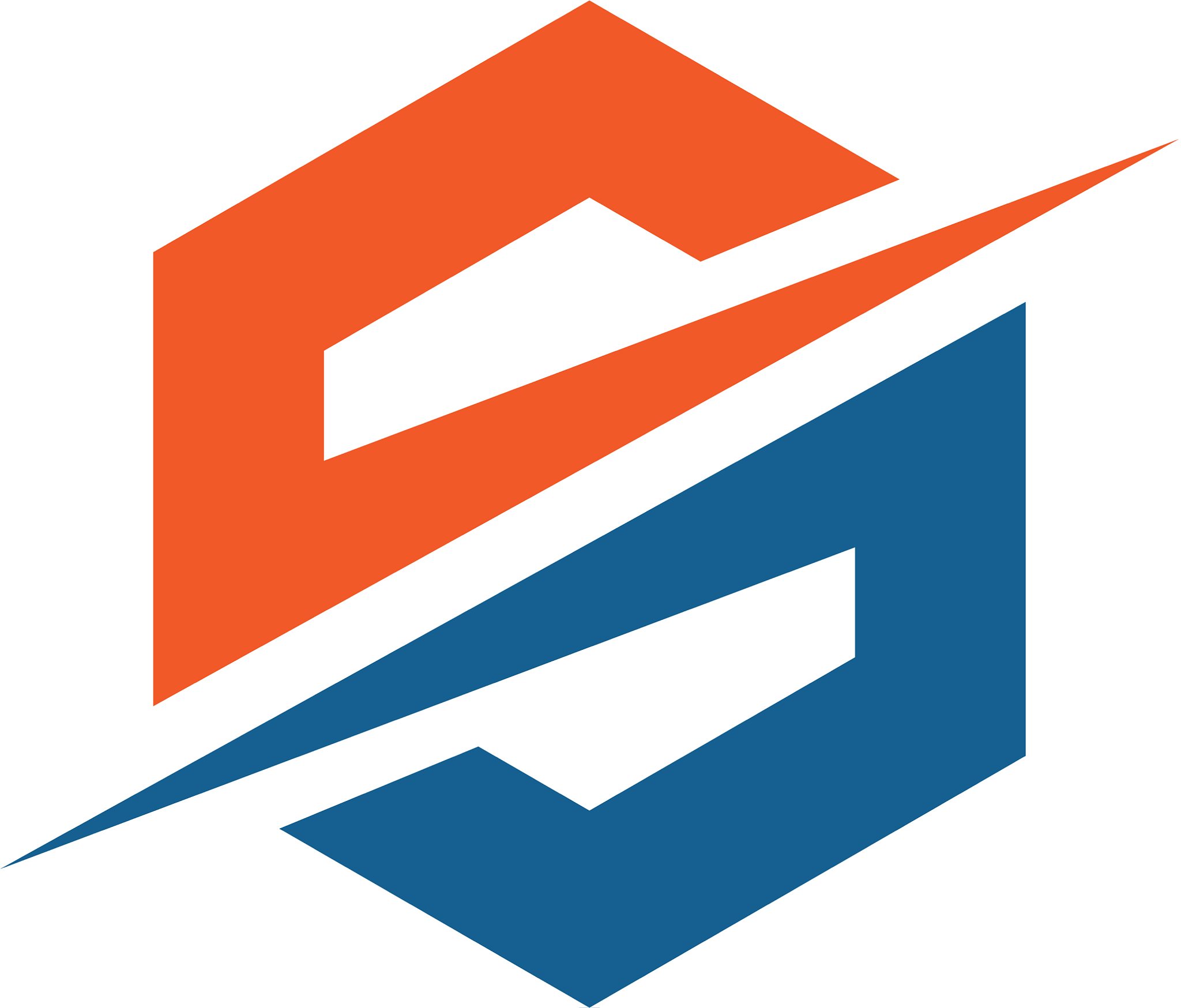 s letter hexagon shape logo design eps 10
