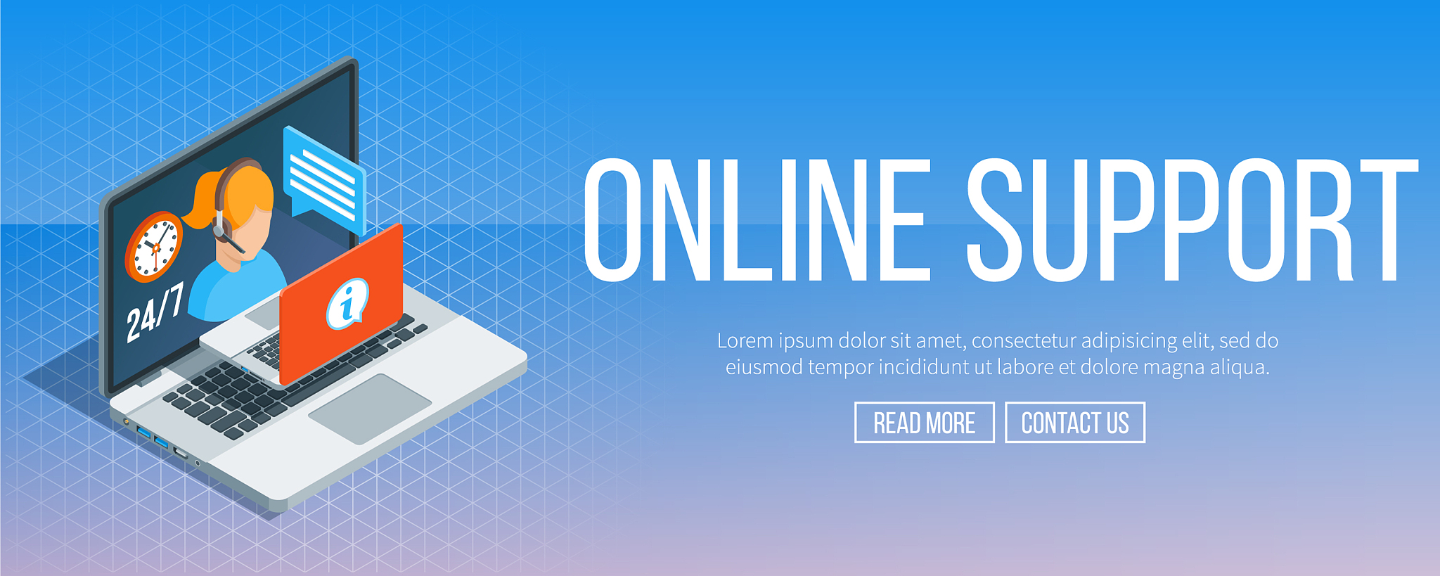 online support banner
