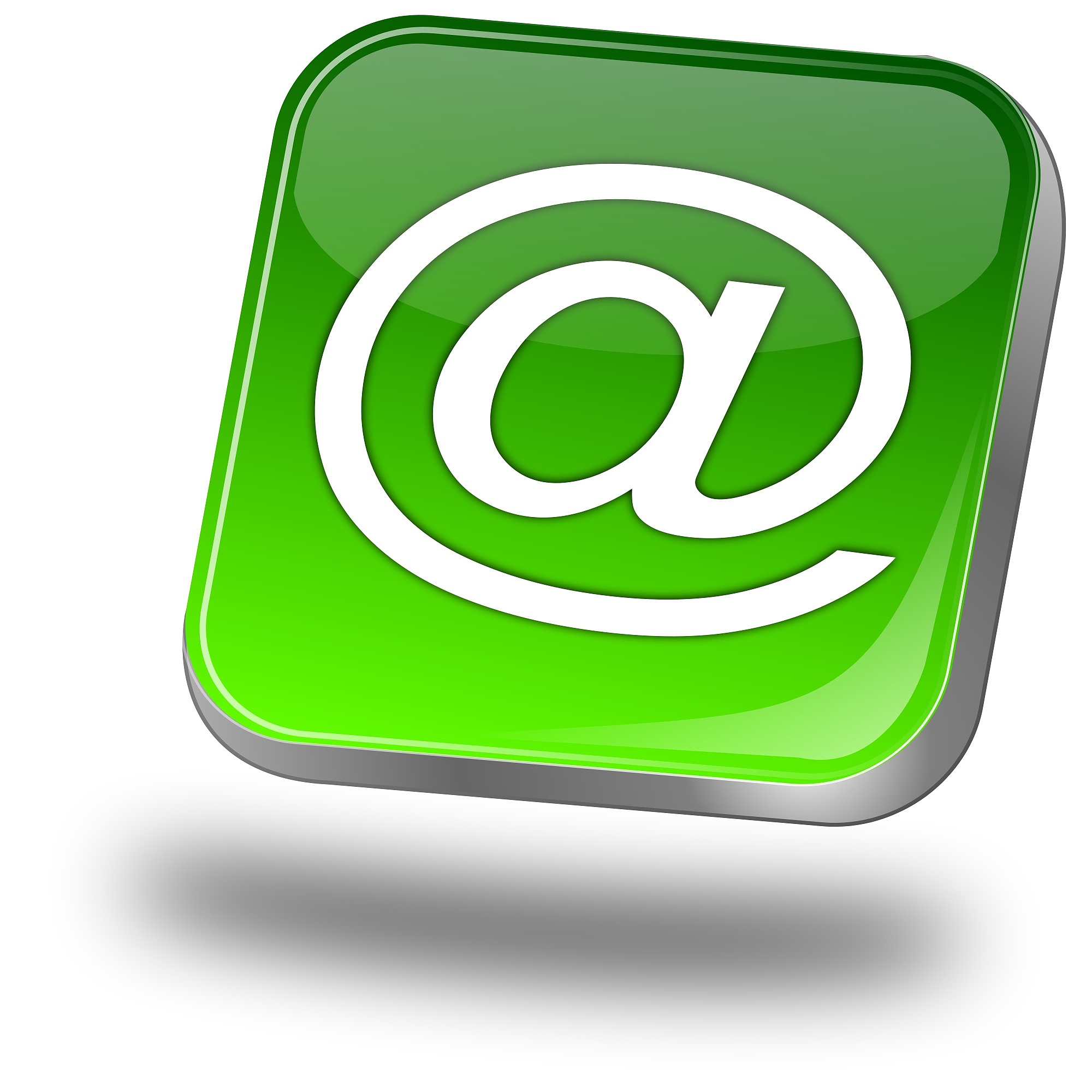 e-mail button - 3d illustration