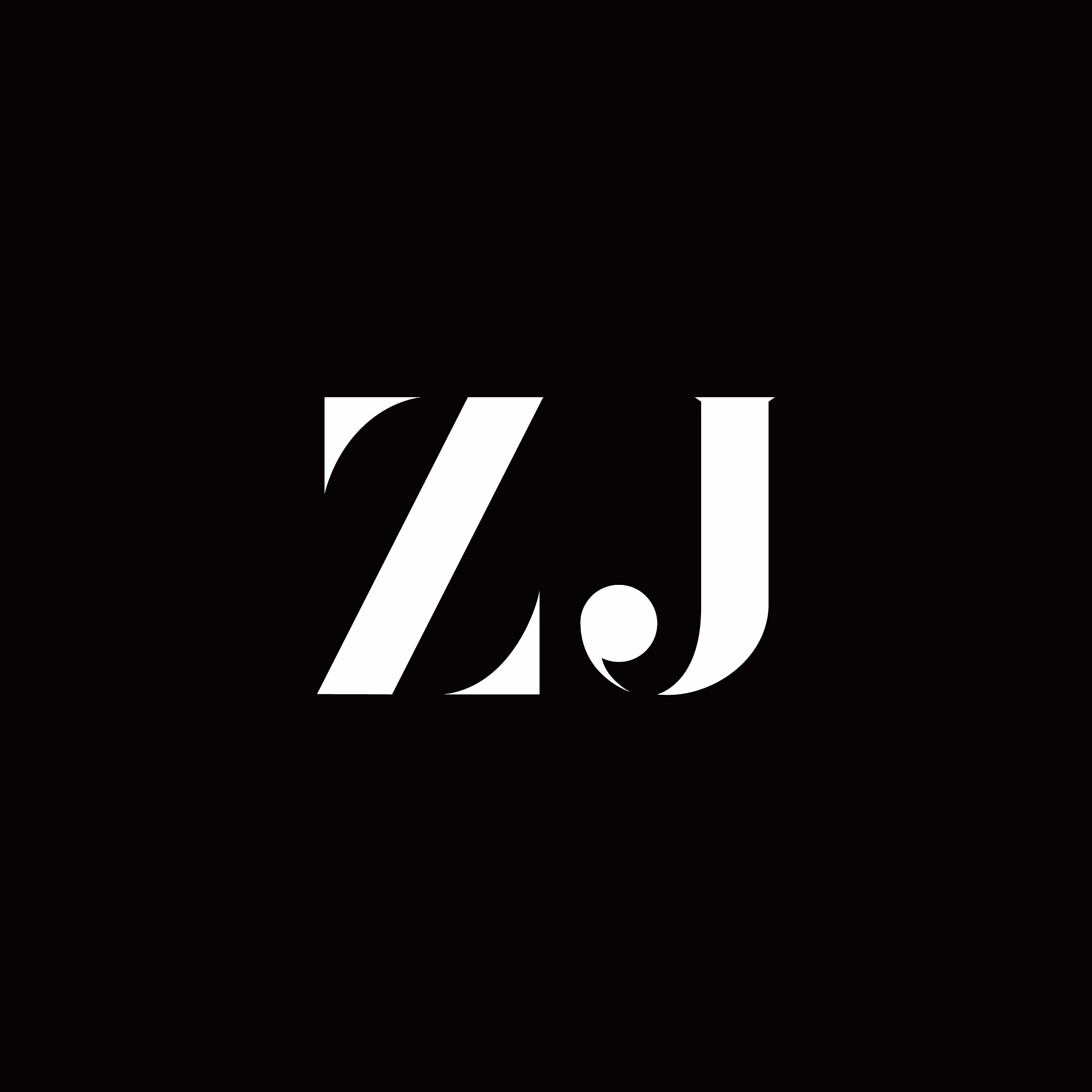 zj logo letter initial logo designs template
