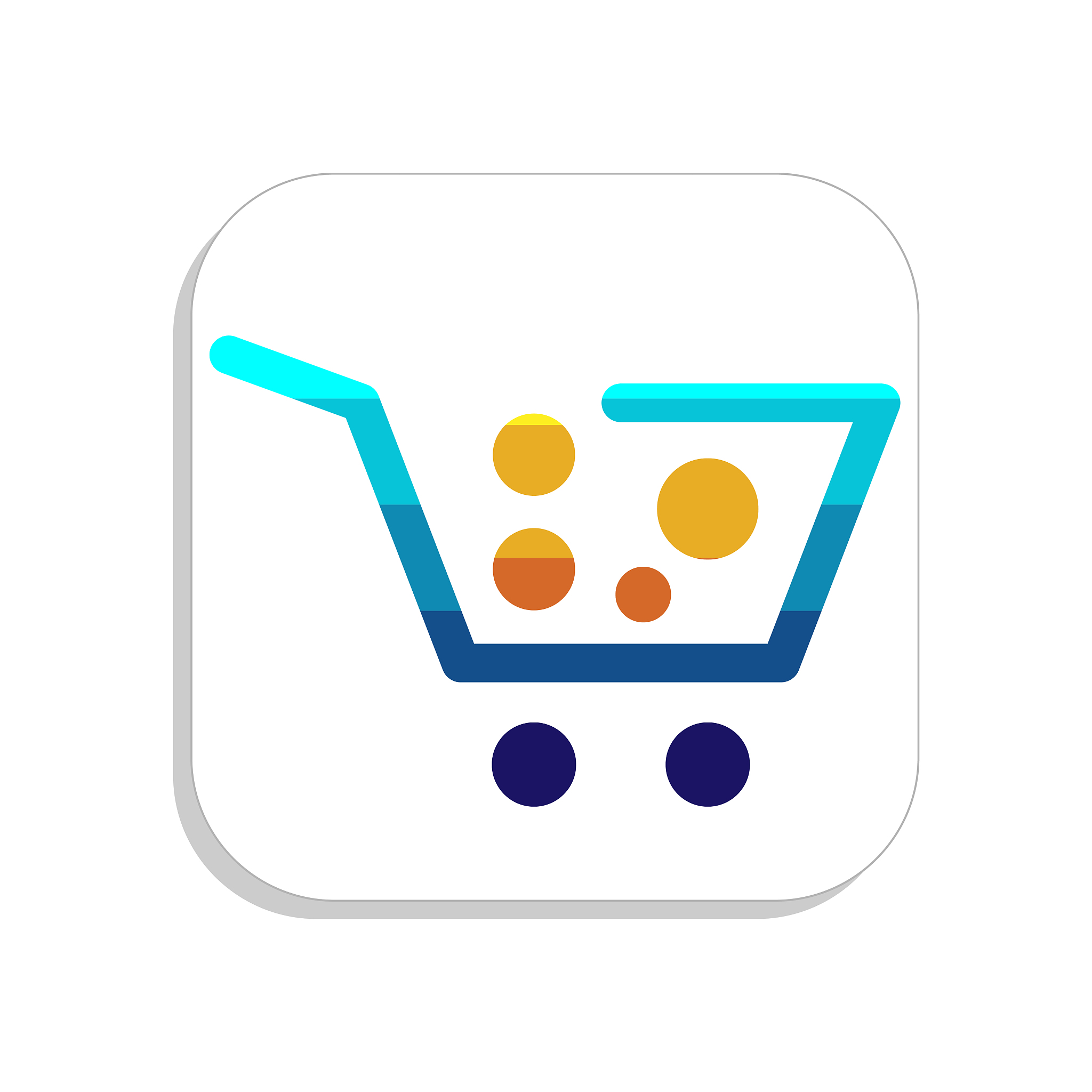 shop icon app smartphone design