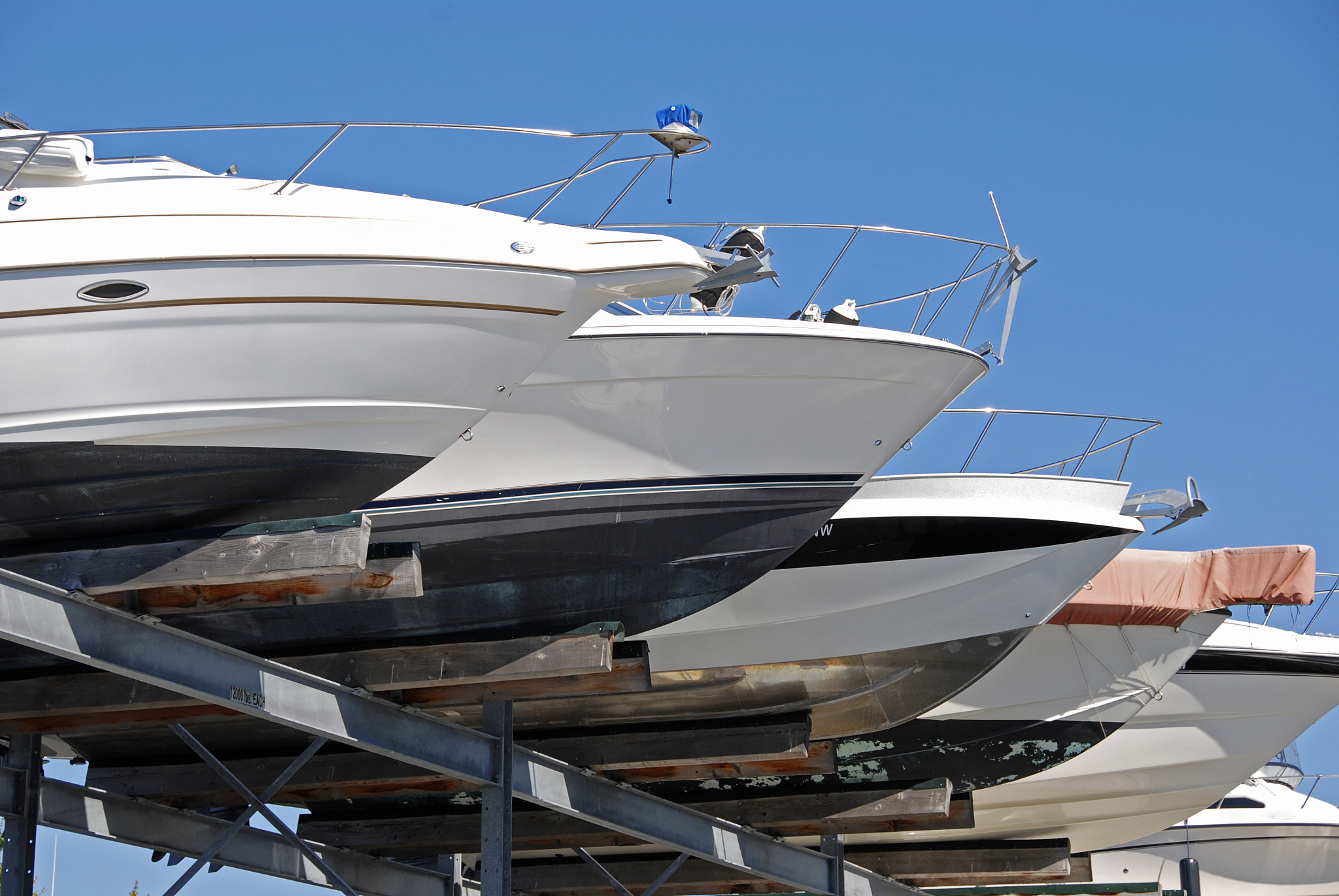 boats in dry storage