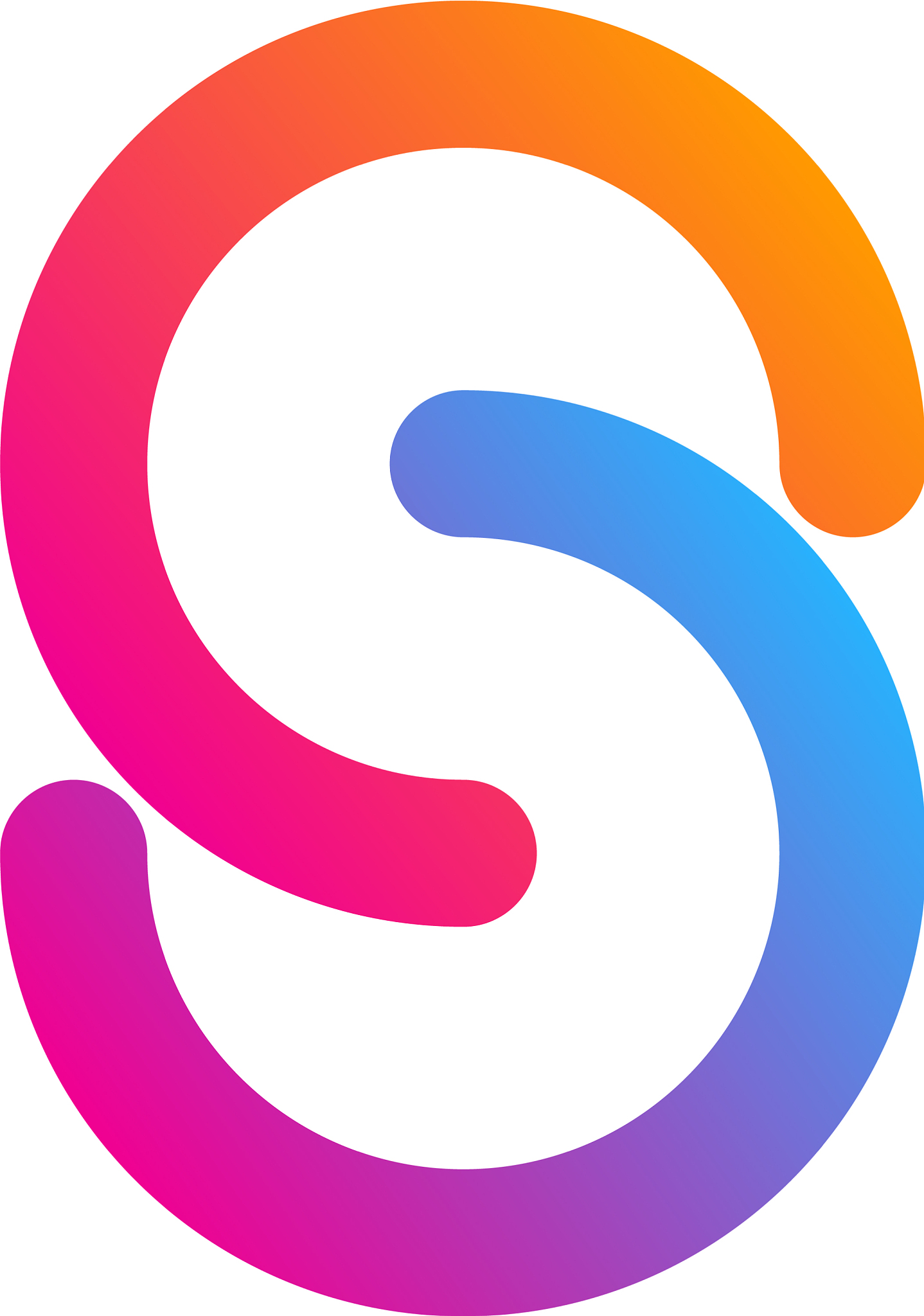 color letter s logo icon design