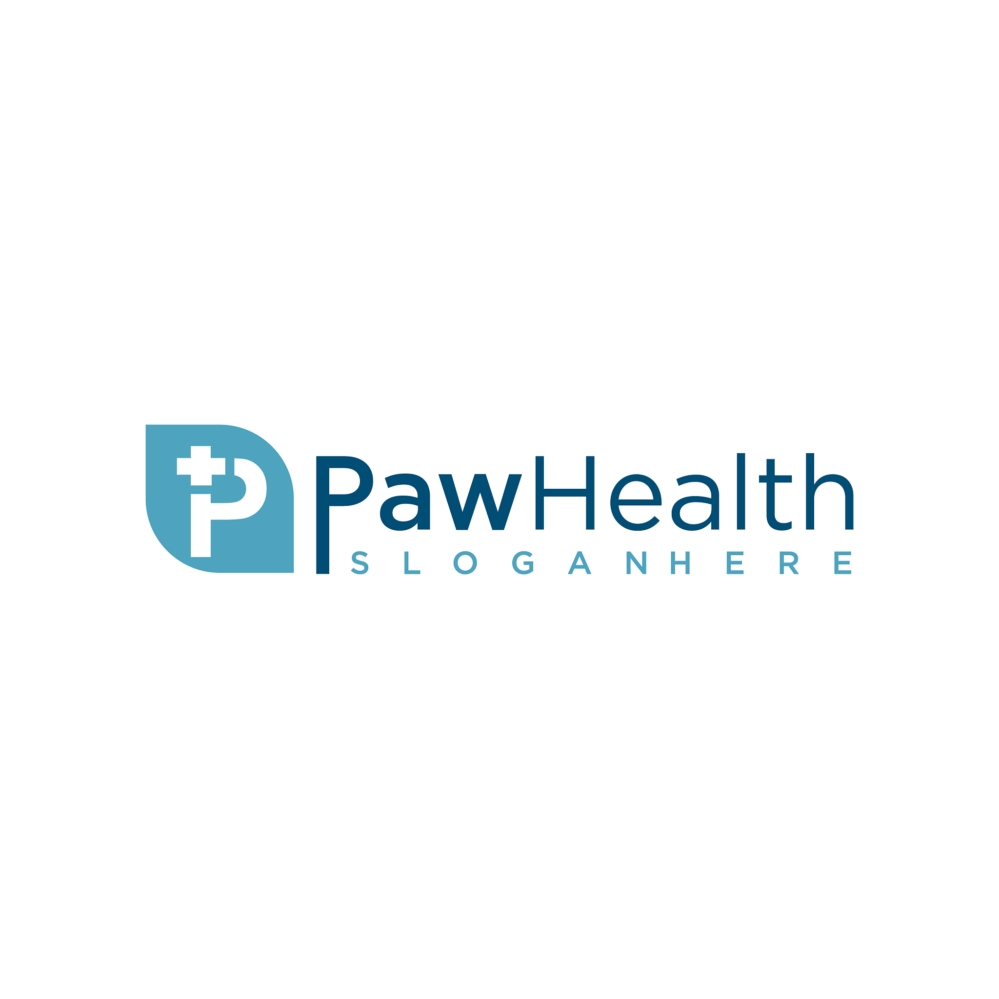 pet medical clinic health design logo template