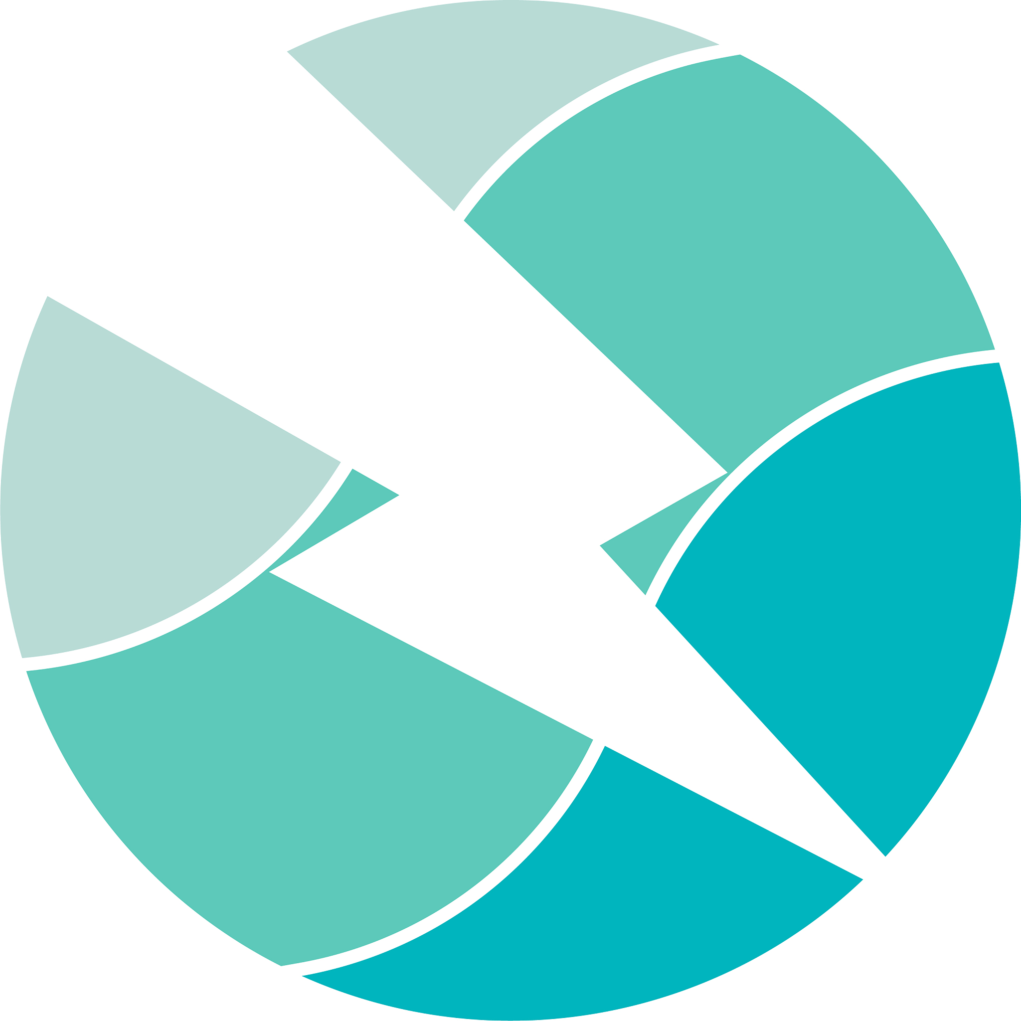 blue energy waves bolt nature symbol logo