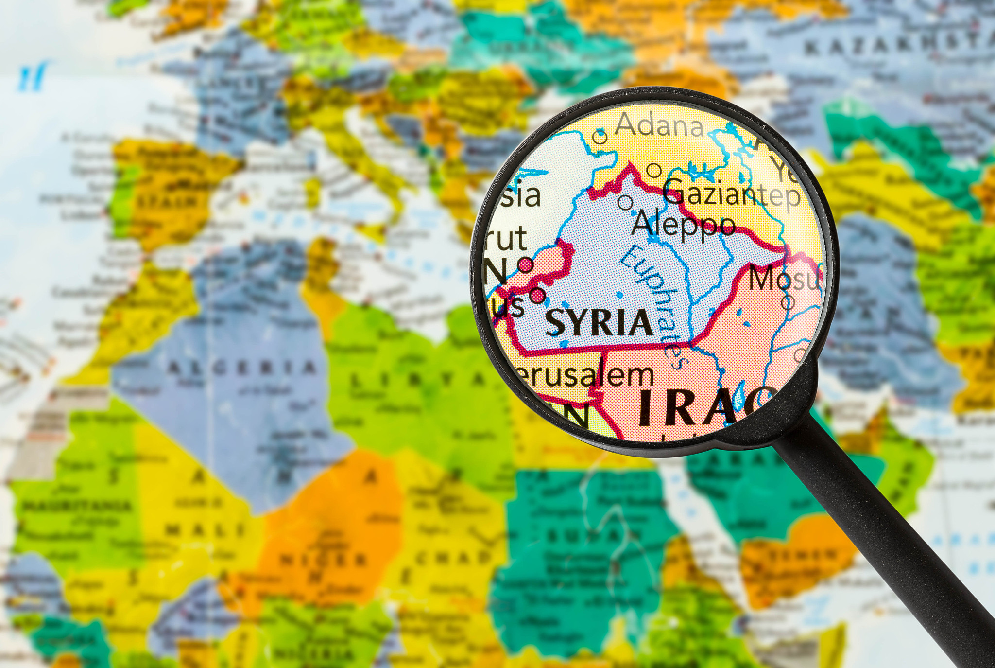 map of syrian arab republic